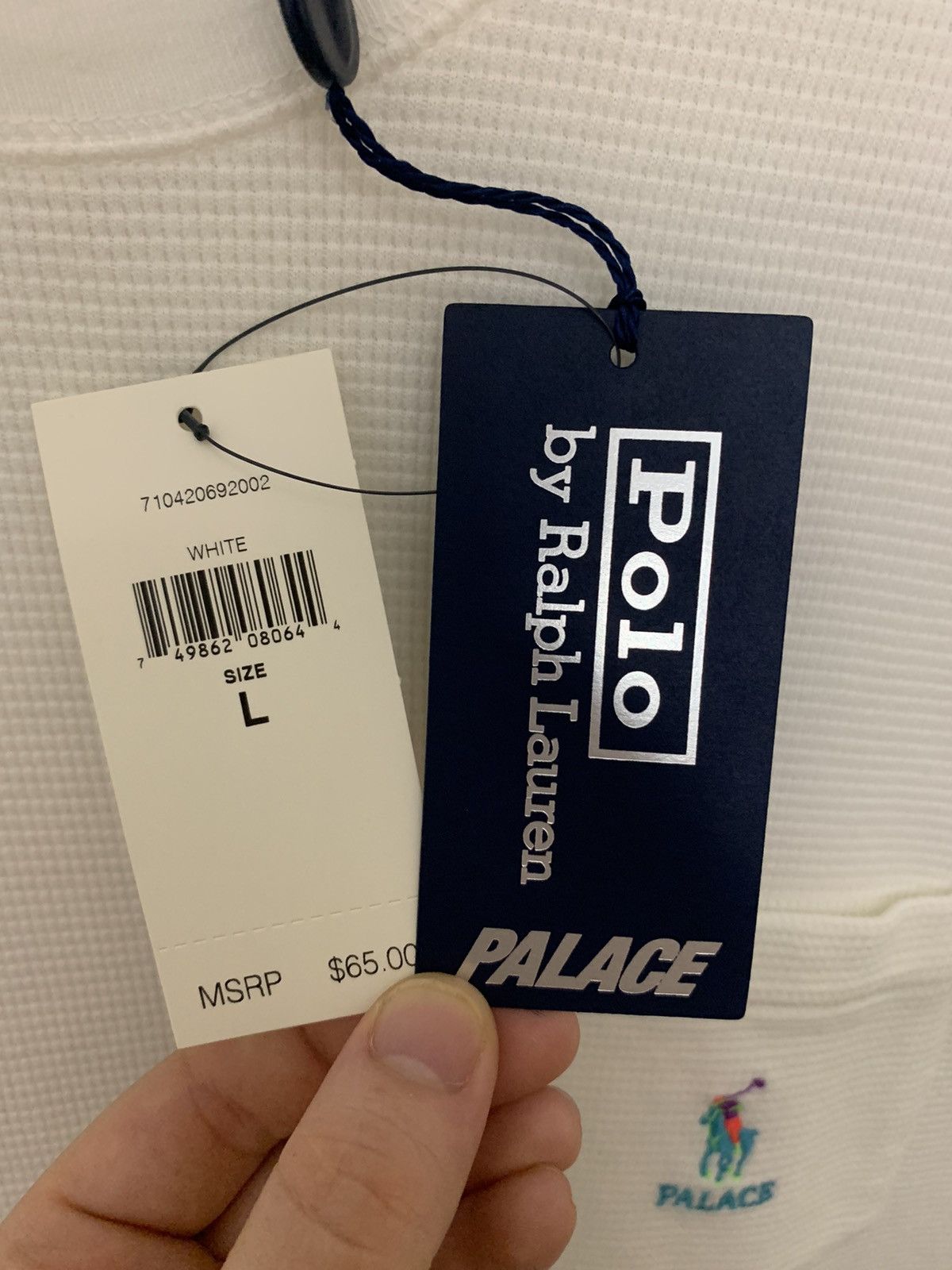 Palace ralph lauren waffle pocket tee best sale