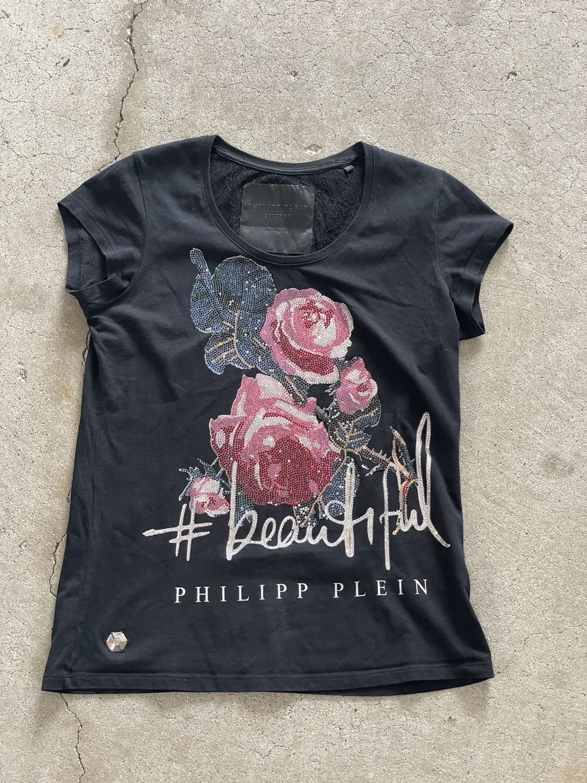 Philipp Plein Philipp Plein Couture Rhinestone Woman’s T-shirt Size US M / EU 48-50 / 2 - 1 Thumbnail
