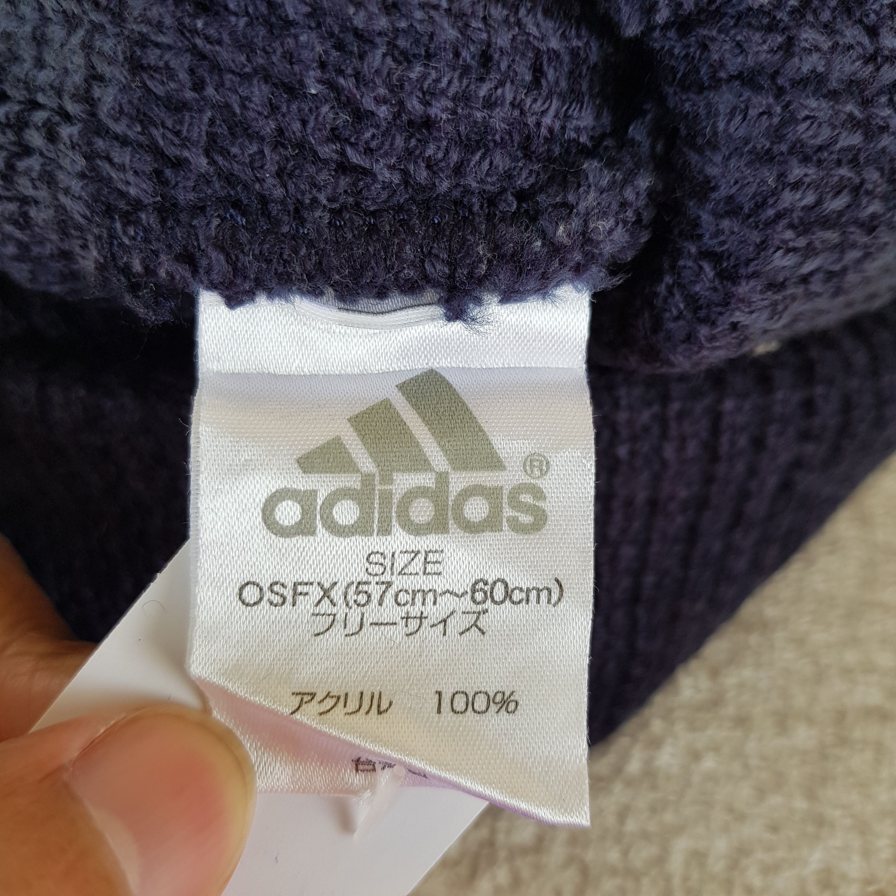 Japanese Brand × Vintage Vintage Adidas Beanie Hats Kniteed Crochet Snow Cap Size ONE SIZE - 6 Thumbnail