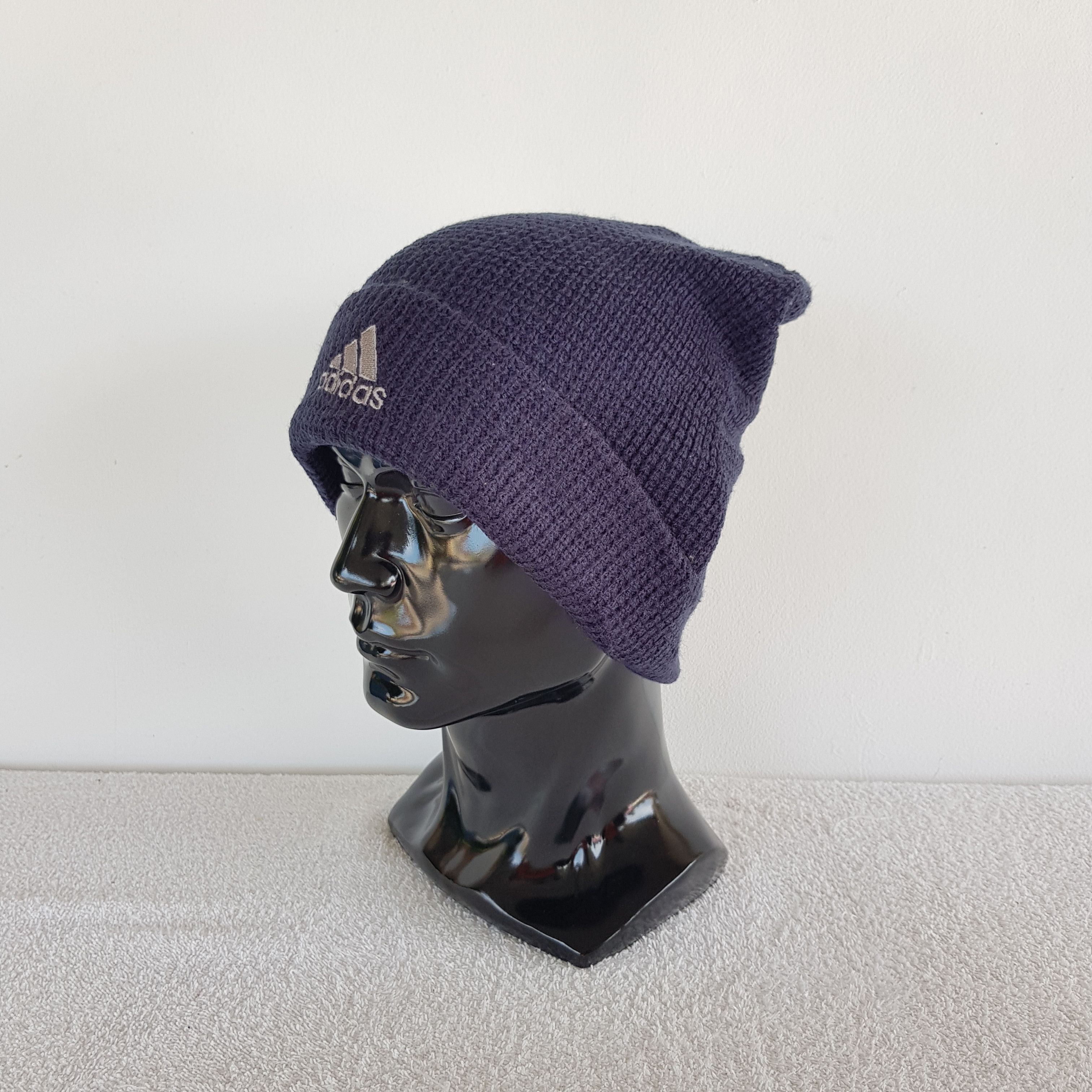 Japanese Brand × Vintage Vintage Adidas Beanie Hats Kniteed Crochet Snow Cap Size ONE SIZE - 2 Thumbnail