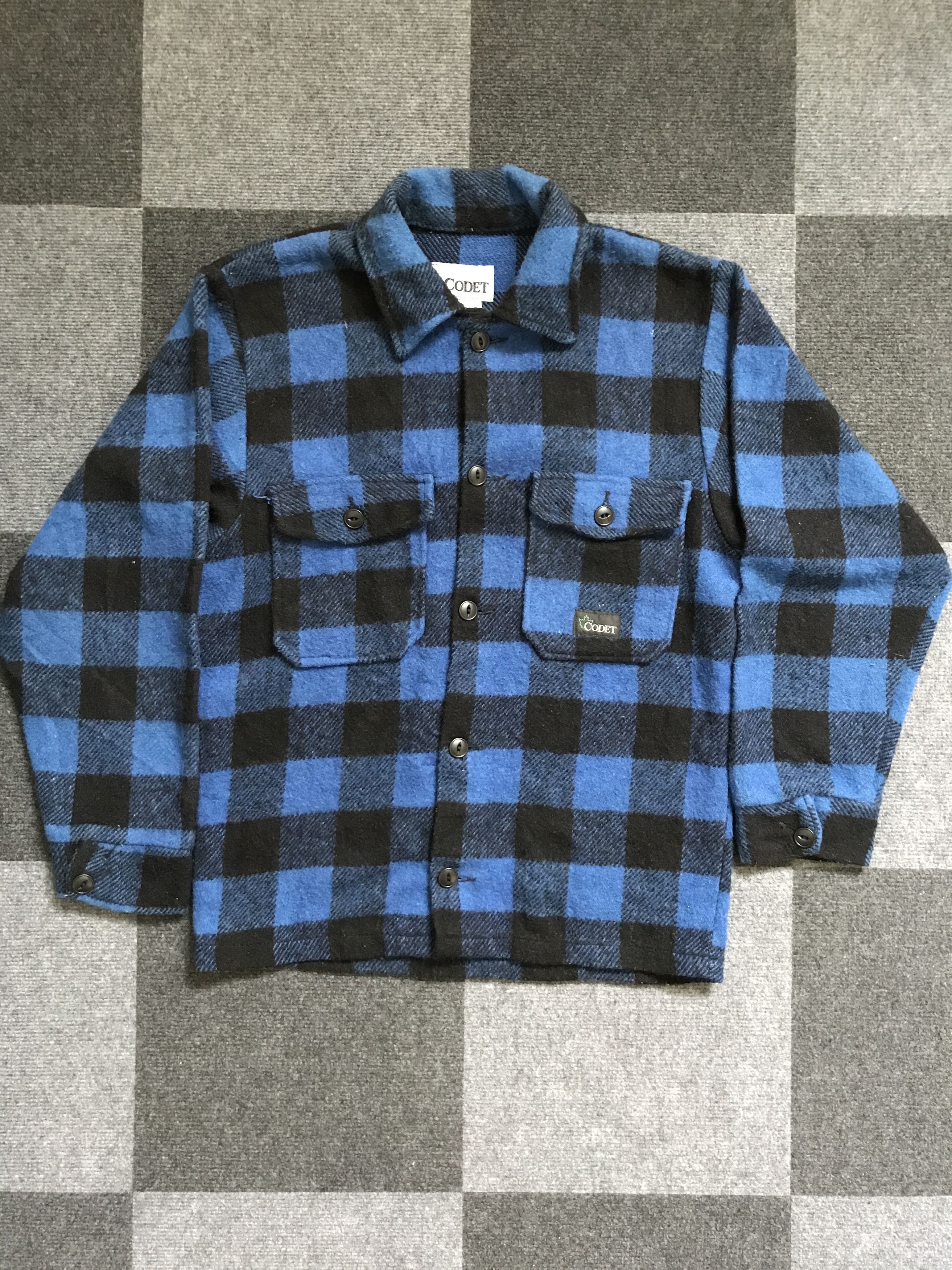 Vintage F6 Vintage CODET Double Pocket Heavy Plaid Flannel Size US S / EU 44-46 / 1 - 3 Thumbnail