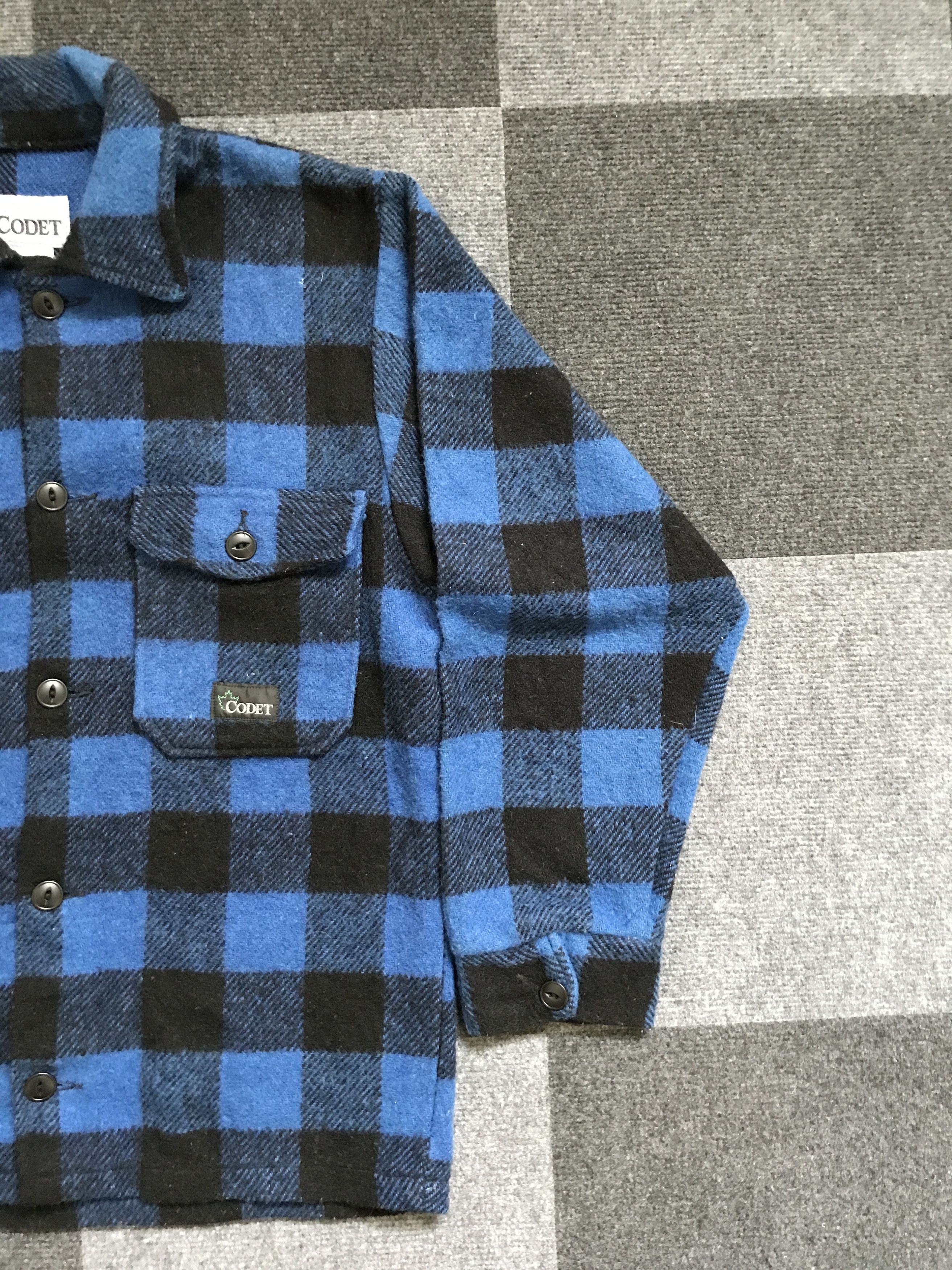 Vintage F6 Vintage CODET Double Pocket Heavy Plaid Flannel Size US S / EU 44-46 / 1 - 4 Thumbnail