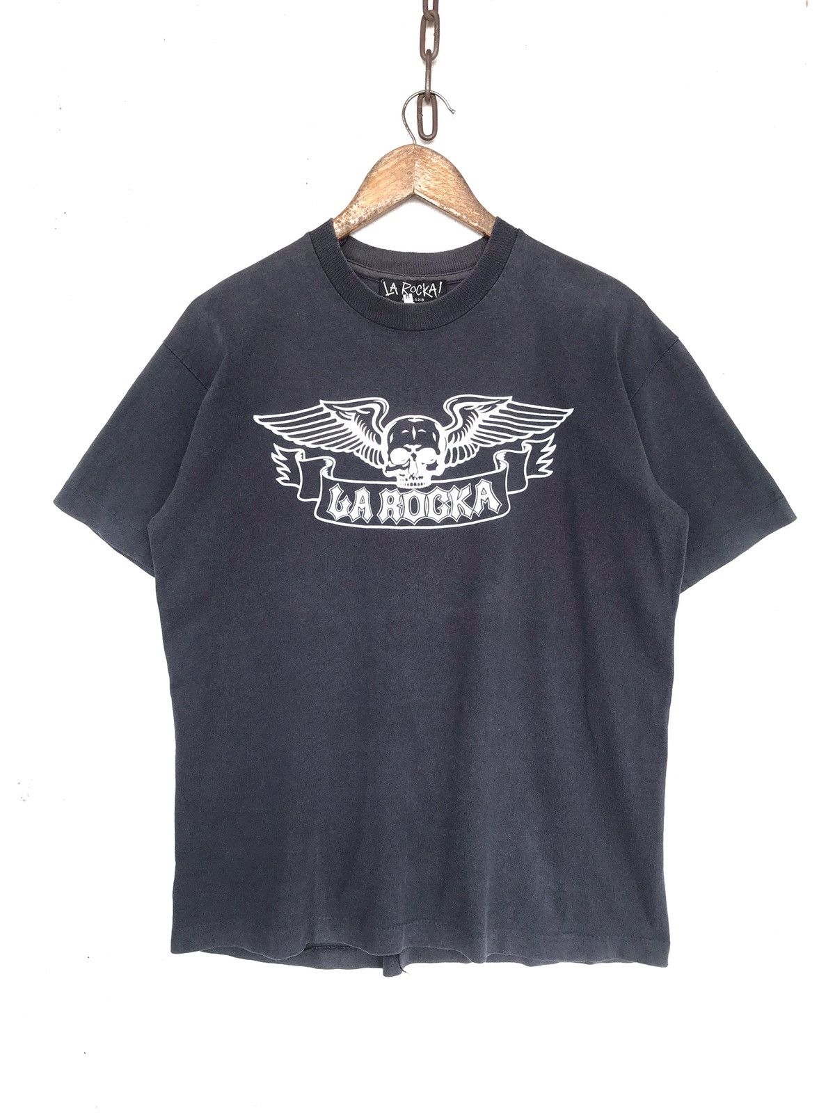 Vintage Vintage La Rocka! England Skull Shirt Size US M / EU 48-50 / 2 - 1 Thumbnail