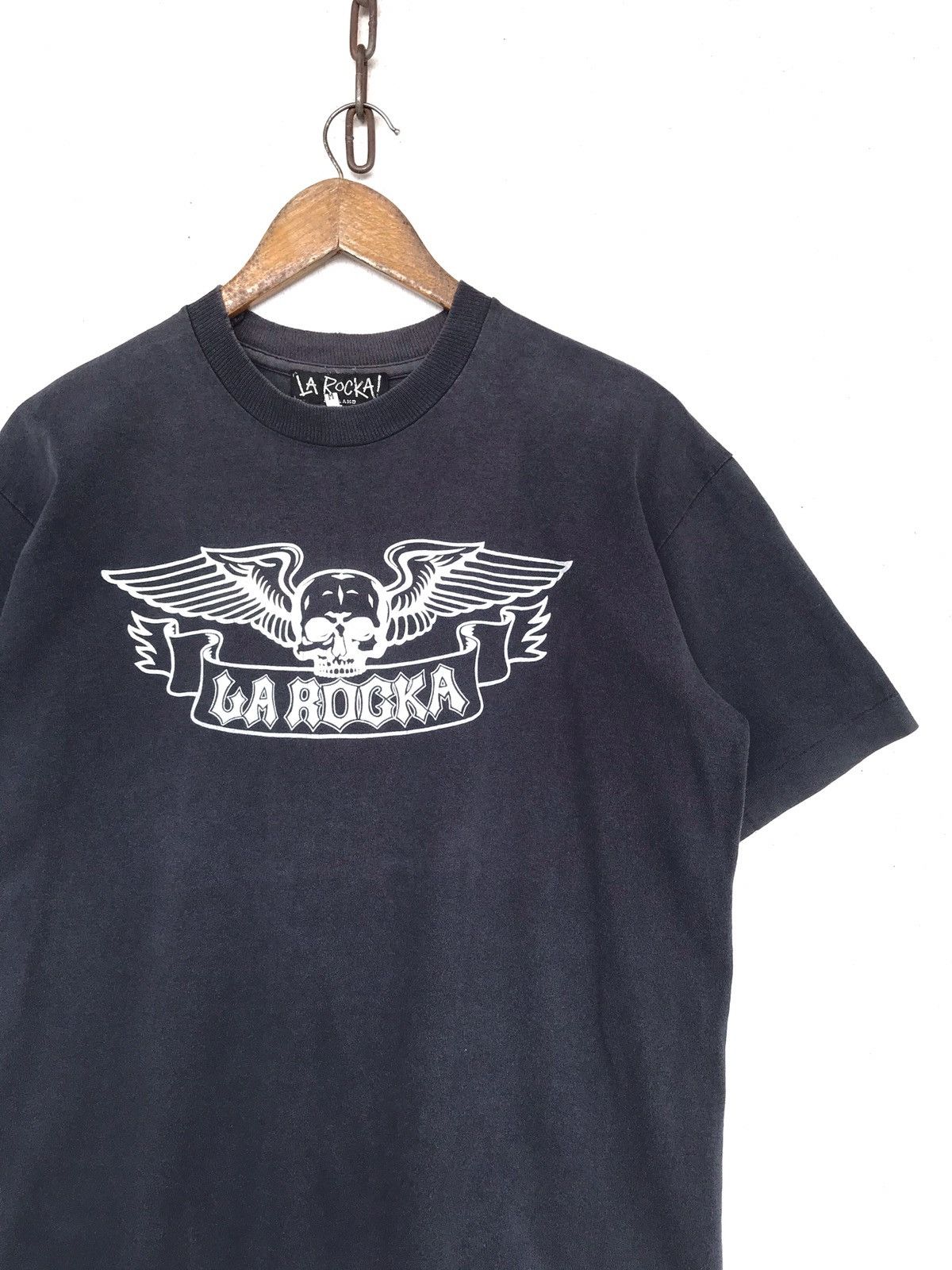Vintage Vintage La Rocka! England Skull Shirt Size US M / EU 48-50 / 2 - 2 Thumbnail