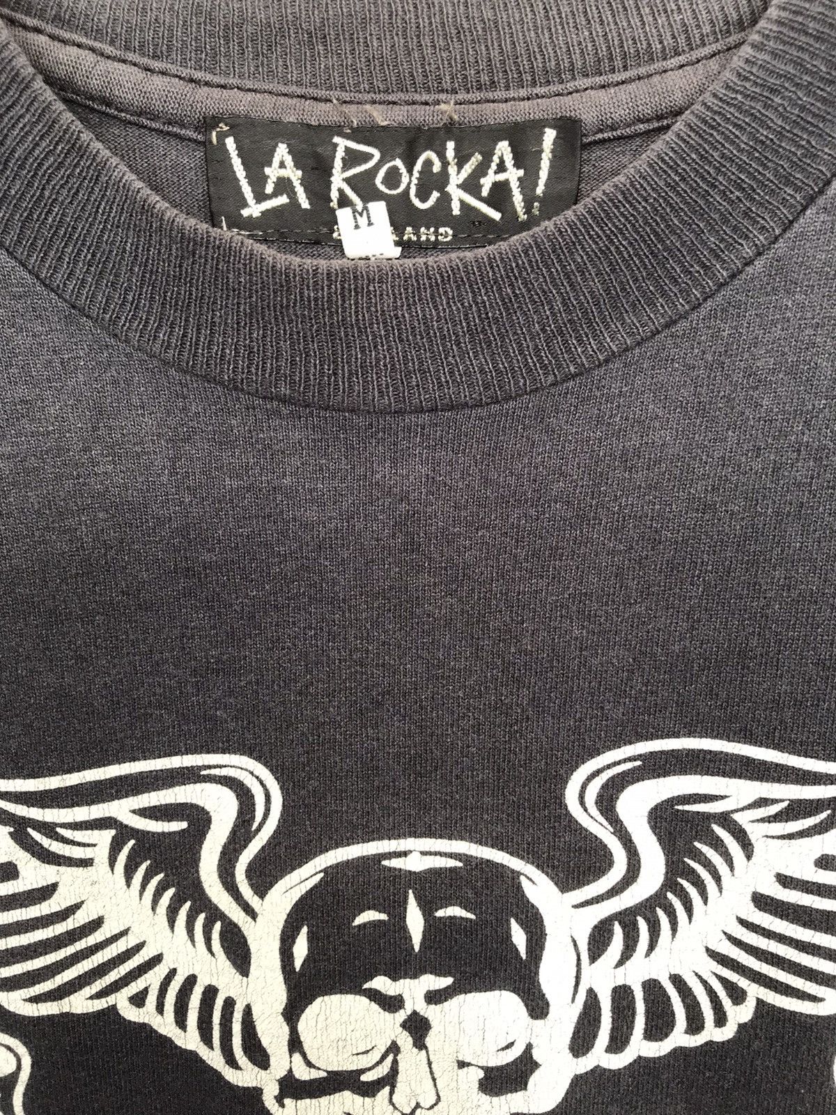 Vintage Vintage La Rocka! England Skull Shirt Size US M / EU 48-50 / 2 - 7 Thumbnail