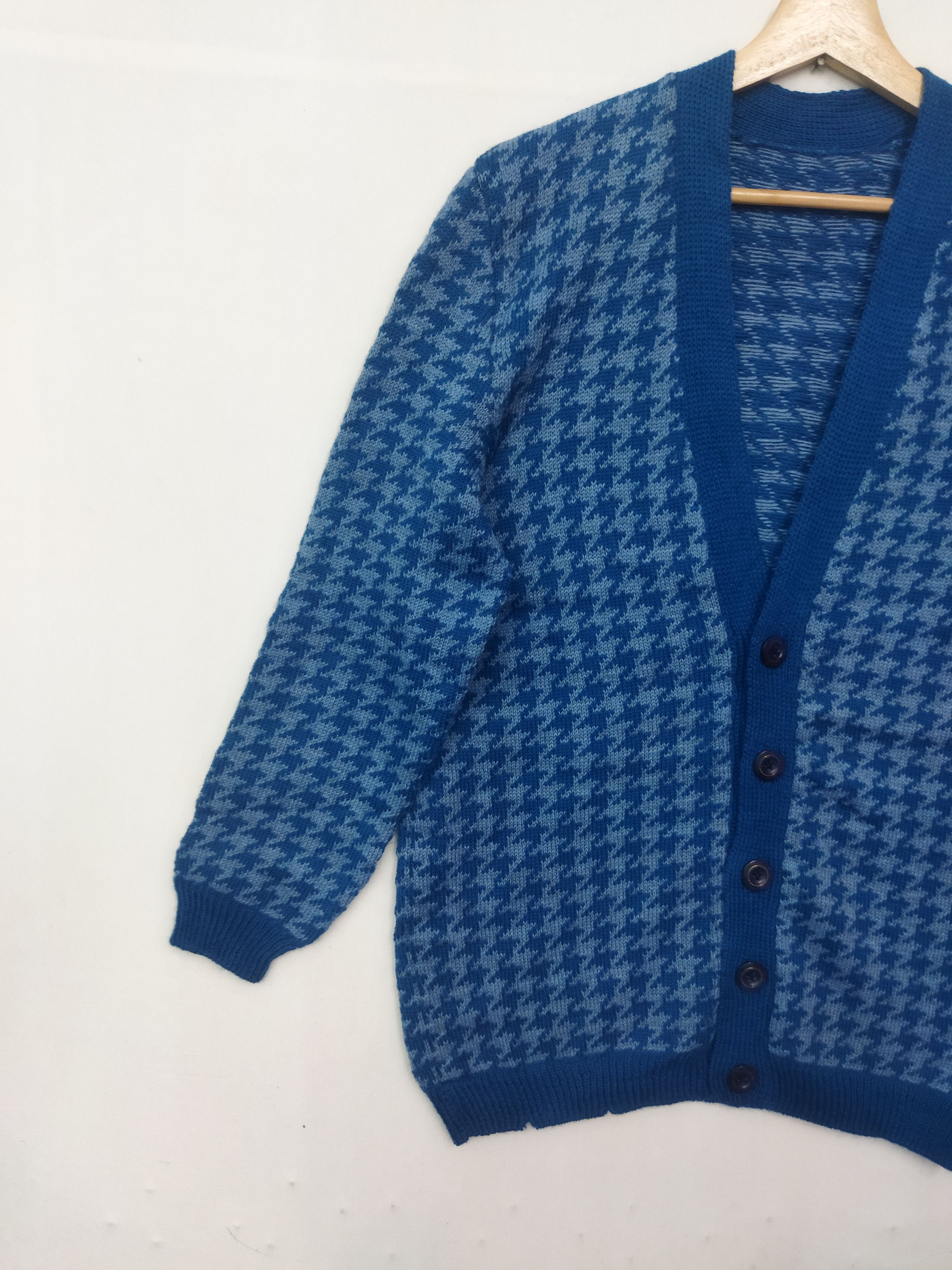 Vintage Unbrand Cardigan Saggy Knit Jumper Hounstooht
