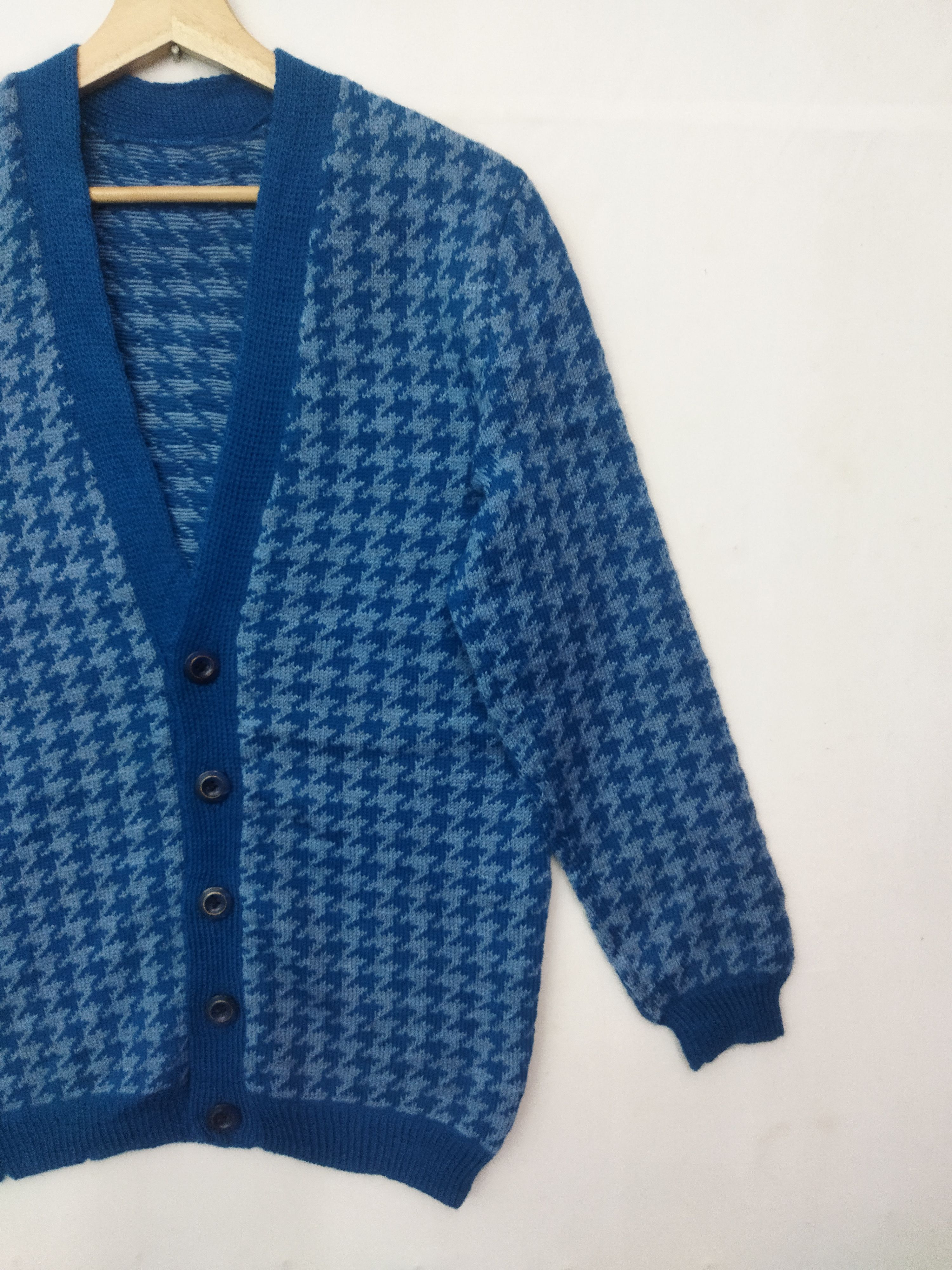 Vintage Unbrand Cardigan Saggy Knit Jumper Hounstooht