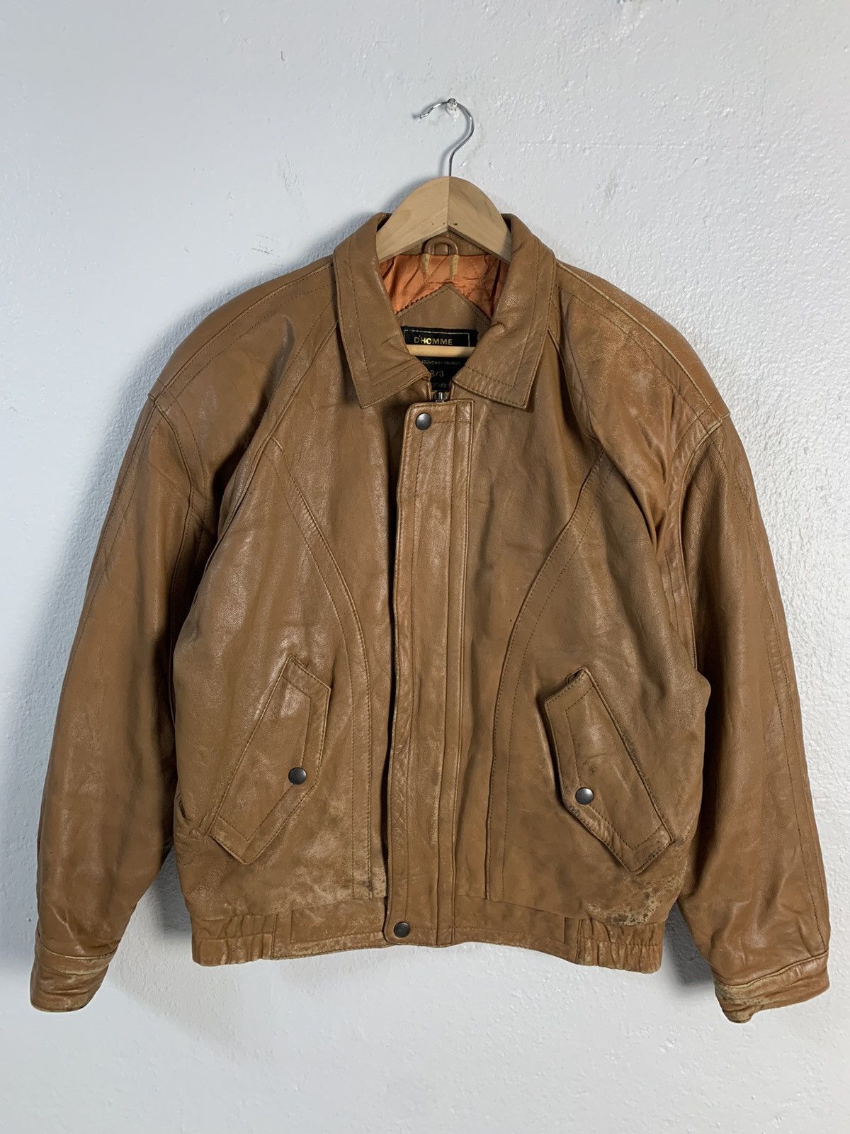 Japanese Brand × Vintage 291295 HOMME 4 POCKETS PIG LEATHER JACKET