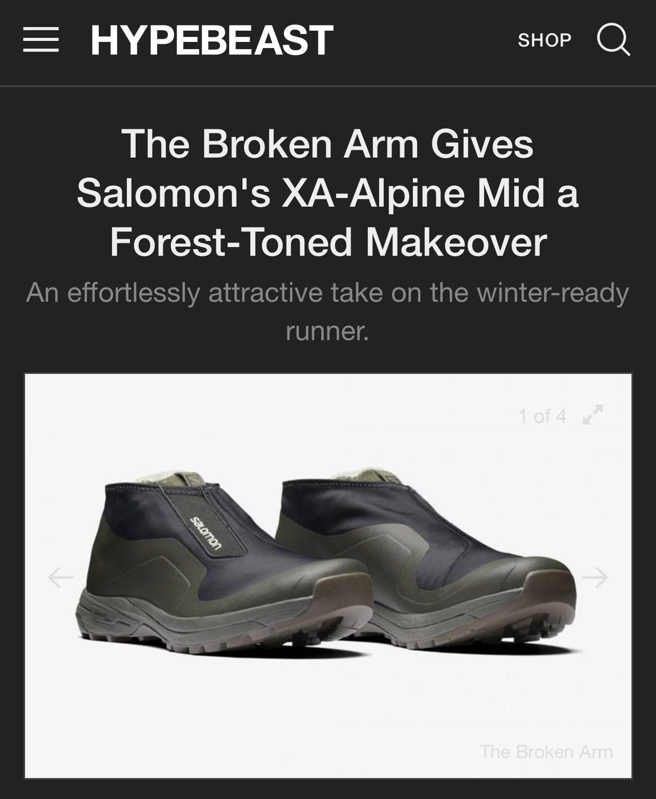 Salomon SALOMON x THE BROKEN ARM - Salomon Sneakers Size US 9.5 / EU 42-43 - 9 Thumbnail