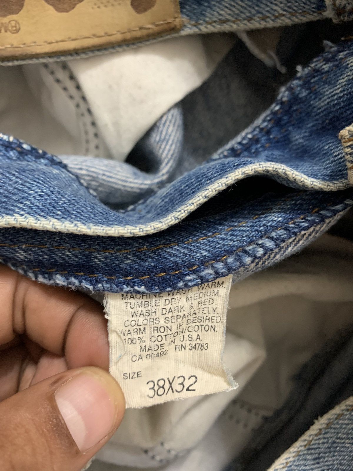 Lee Vintage Lee Distressed Jeans Size US 38 / EU 54 - 9 Thumbnail