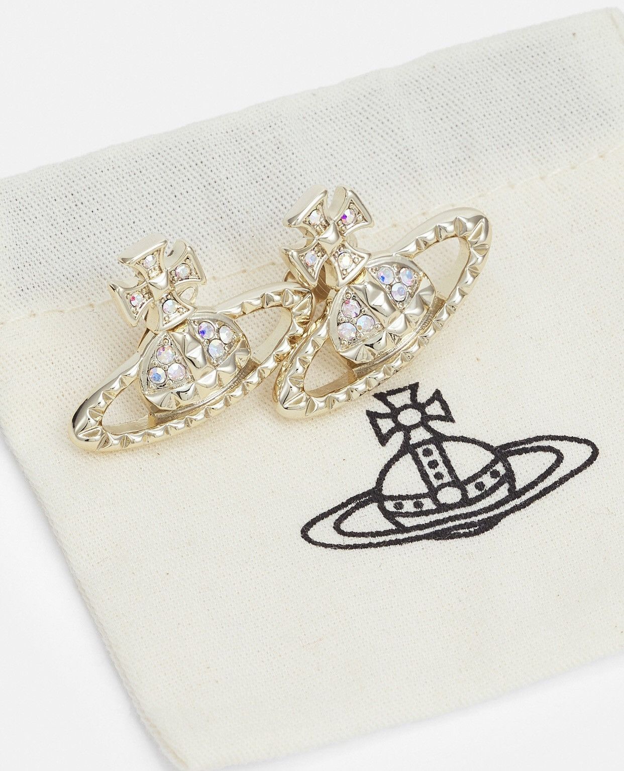 Vivienne Westwood Crystal Orb Earrings