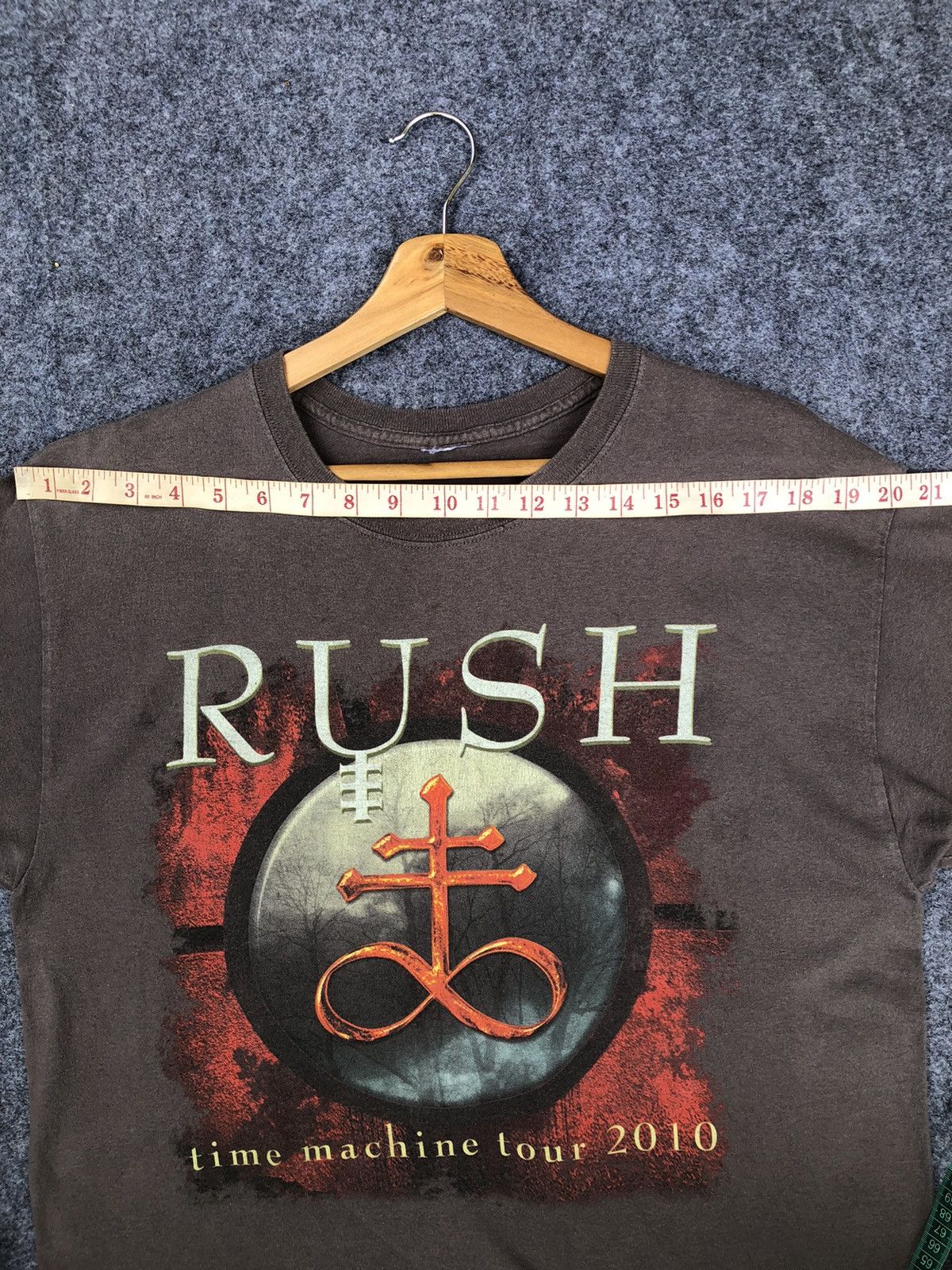 Band Tees SUN FADED🔥Rare🔥Vtg RUSH Band Time Machine Tour Tee Size US XL / EU 56 / 4 - 11 Thumbnail