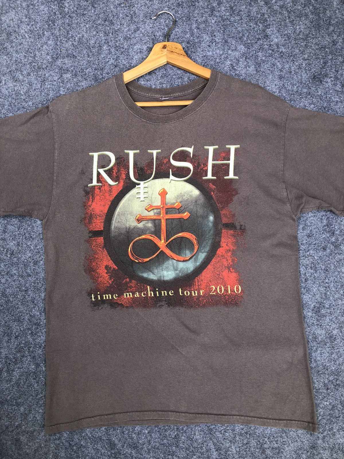 Band Tees SUN FADED🔥Rare🔥Vtg RUSH Band Time Machine Tour Tee Size US XL / EU 56 / 4 - 3 Thumbnail