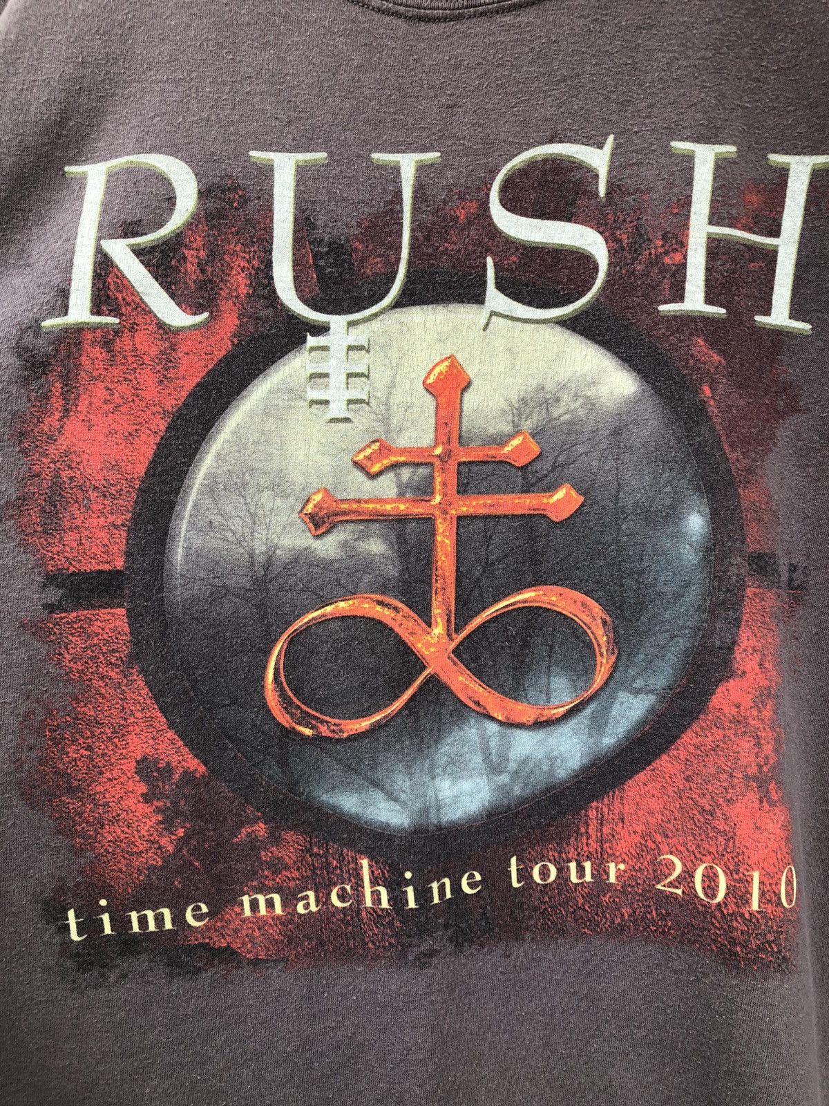 Band Tees SUN FADED🔥Rare🔥Vtg RUSH Band Time Machine Tour Tee Size US XL / EU 56 / 4 - 7 Thumbnail