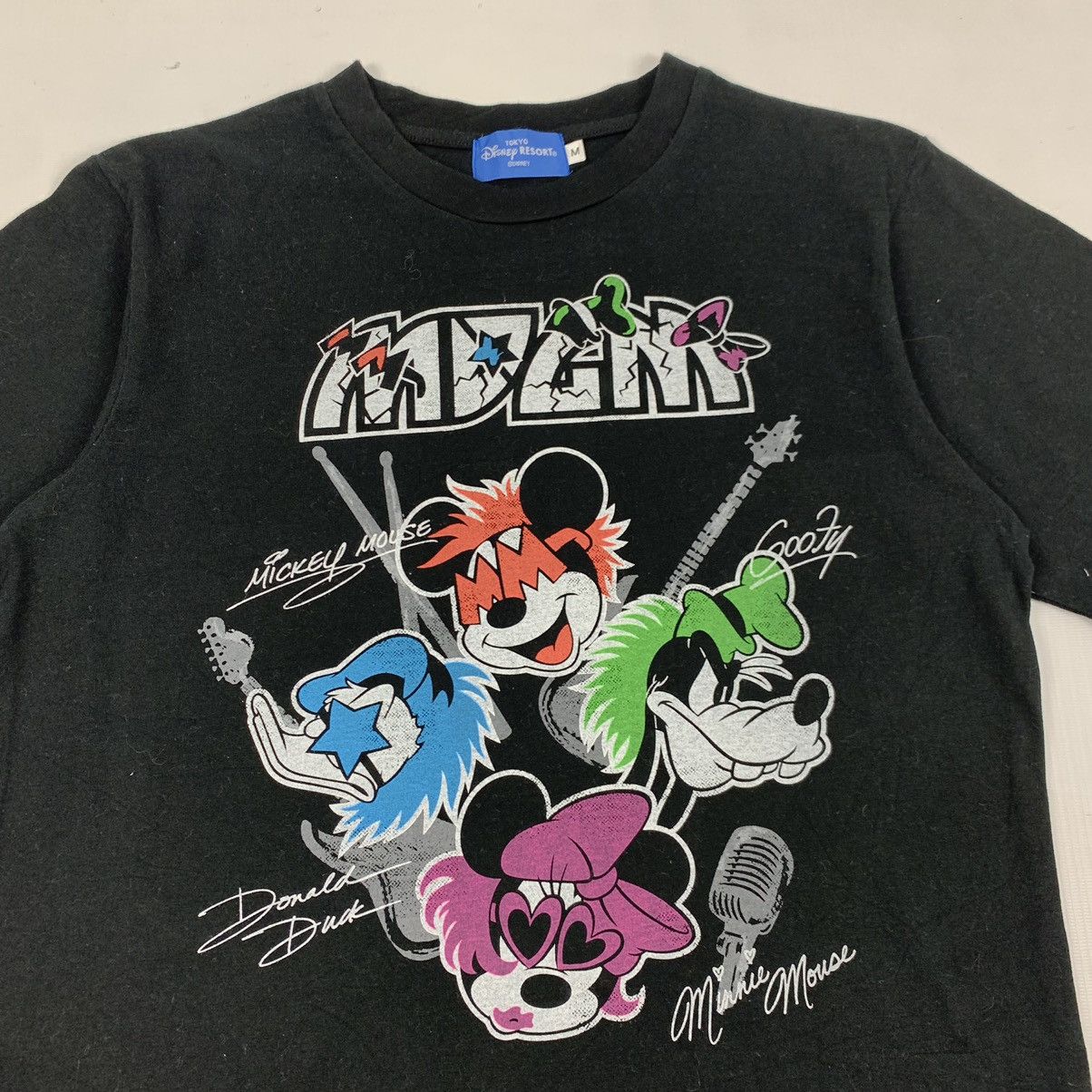 Disney Vintage Disney Tokyo Mickey Mouse Parody Kiss Band Tshirt Size US M / EU 48-50 / 2 - 4 Thumbnail
