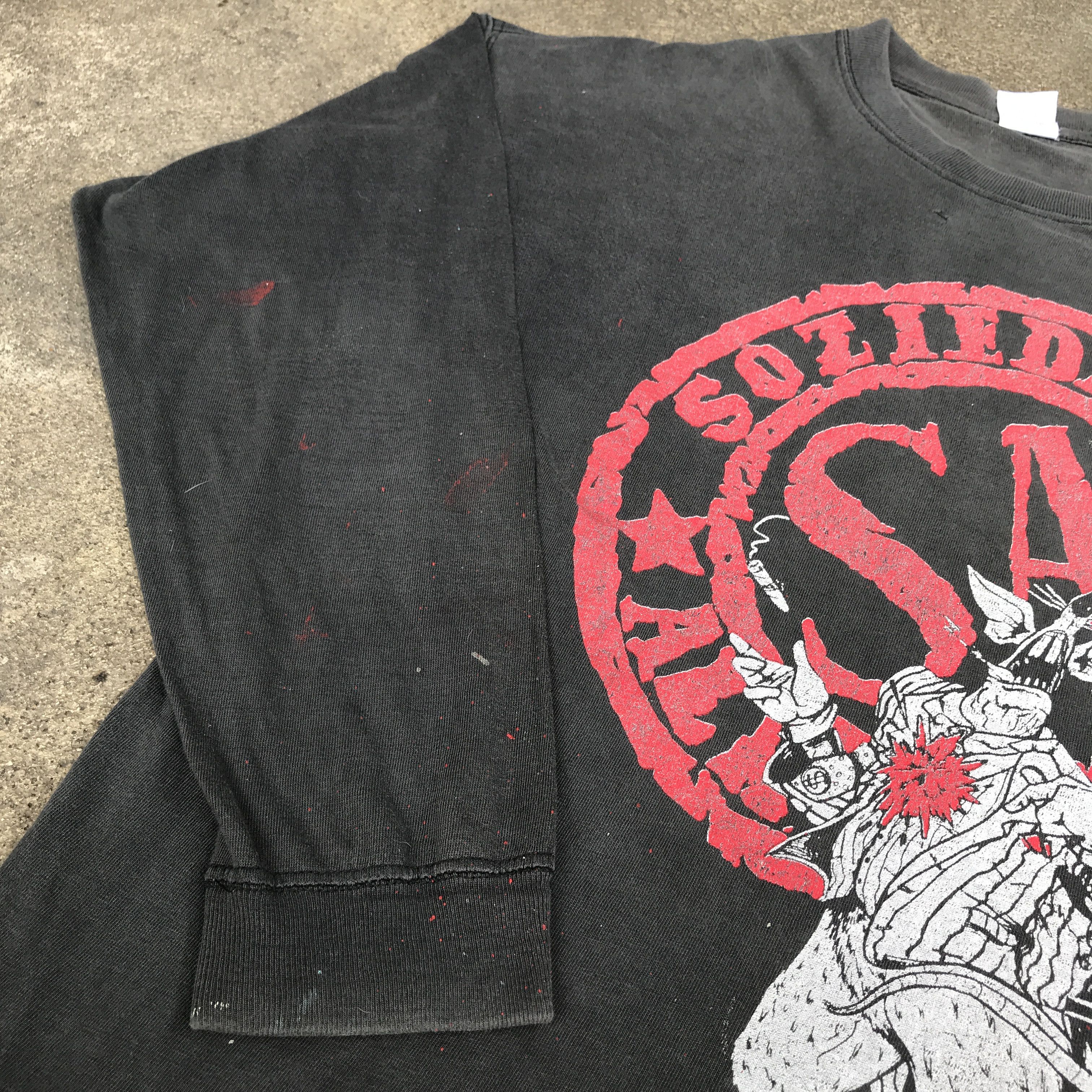 Band Tees × Vintage Vintage Soziedad Alkoholika Hardcore Distressed Faded Spain Size US XL / EU 56 / 4 - 5 Thumbnail