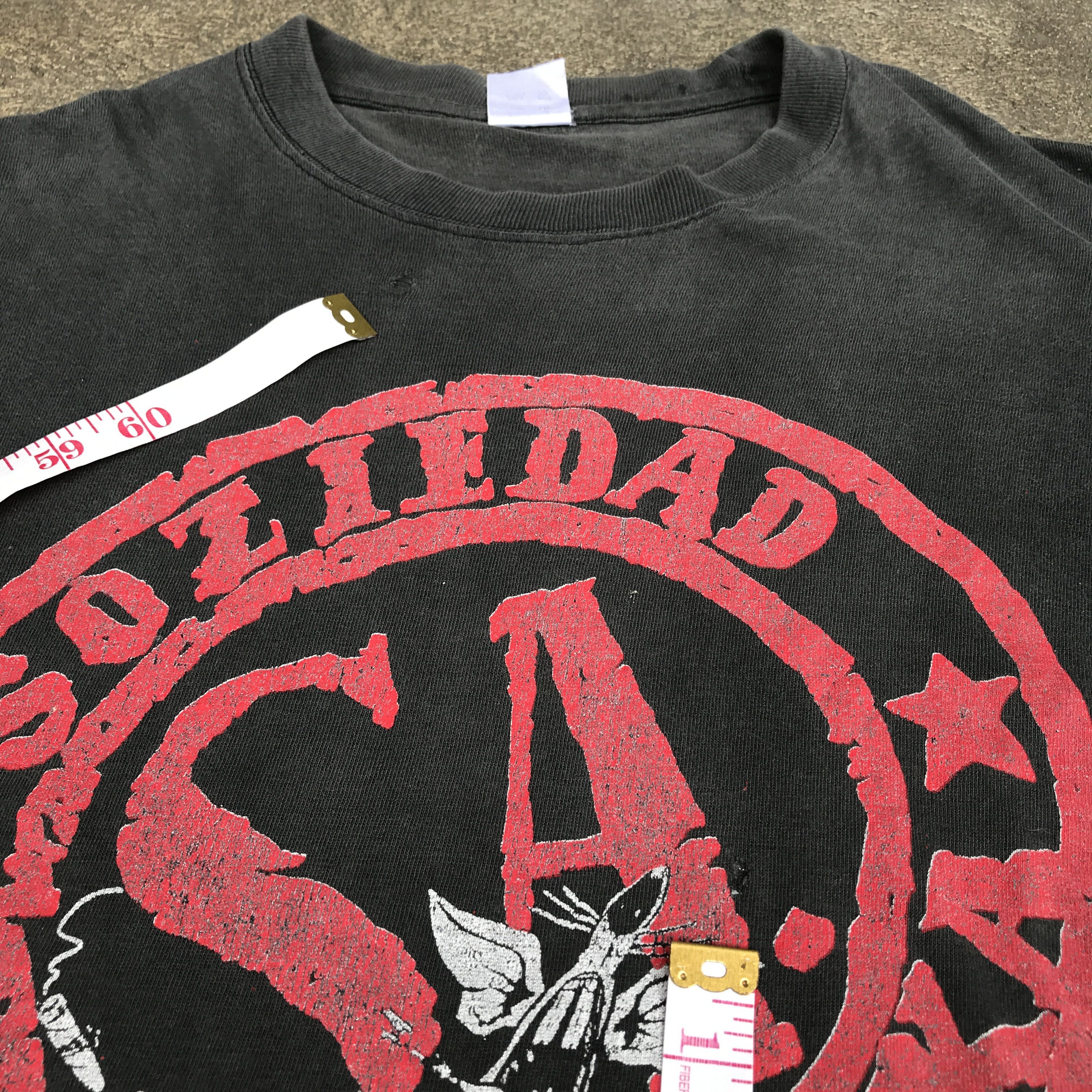 Band Tees × Vintage Vintage Soziedad Alkoholika Hardcore Distressed Faded Spain Size US XL / EU 56 / 4 - 4 Thumbnail
