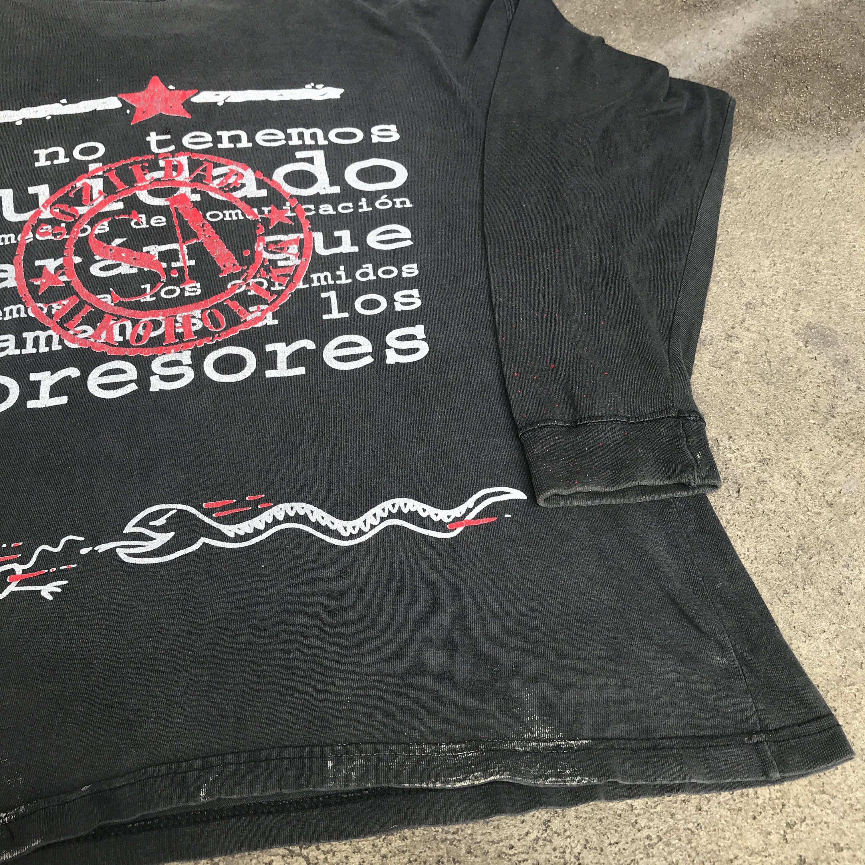 Band Tees × Vintage Vintage Soziedad Alkoholika Hardcore Distressed Faded Spain Size US XL / EU 56 / 4 - 11 Thumbnail