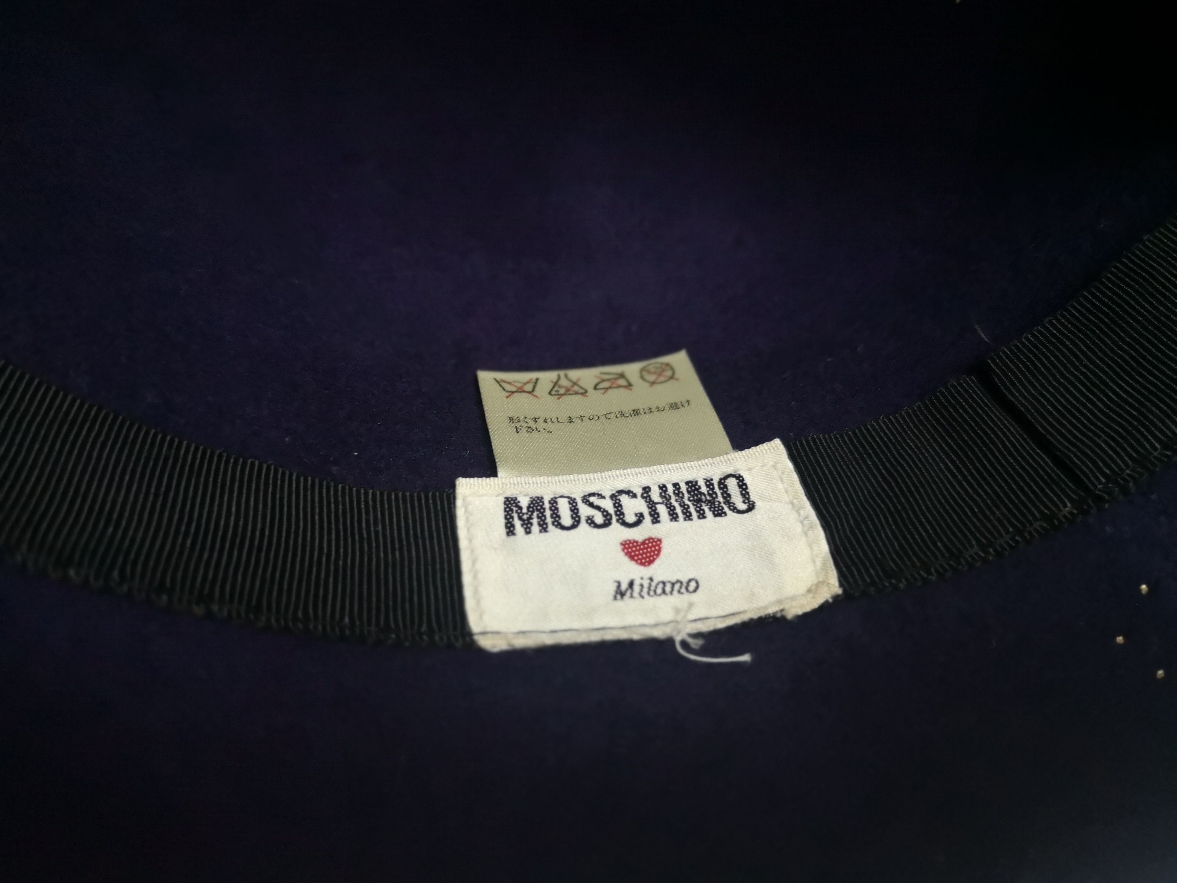 Designer × Moschino × Vintage VINTAGE MOSCHINO WIDE BRIM FELT BOWLER HAT JAPAN Size ONE SIZE - 13 Thumbnail