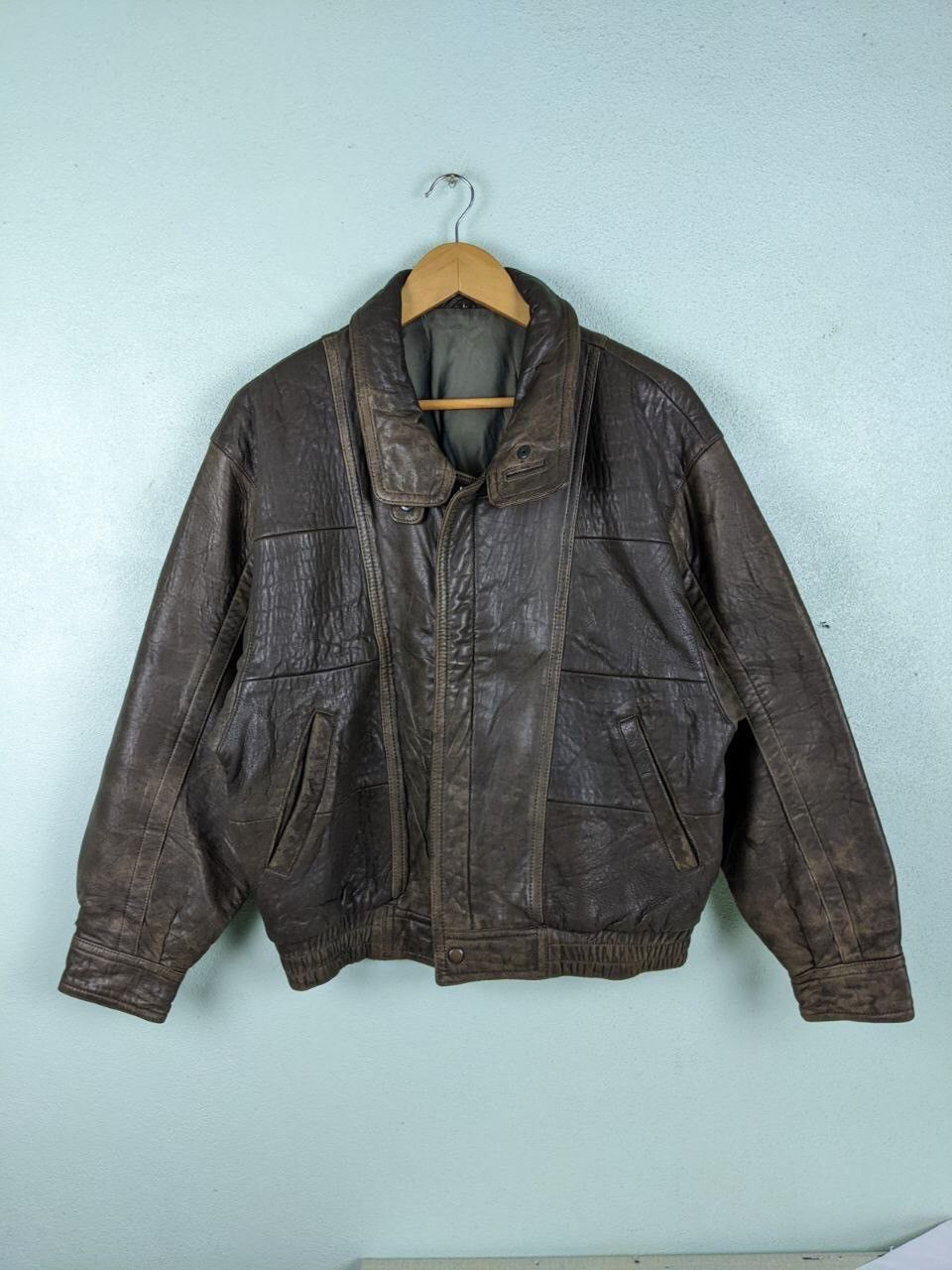 VINTAGE SHEEPSKIN LEATHER JACKET 26ZZK