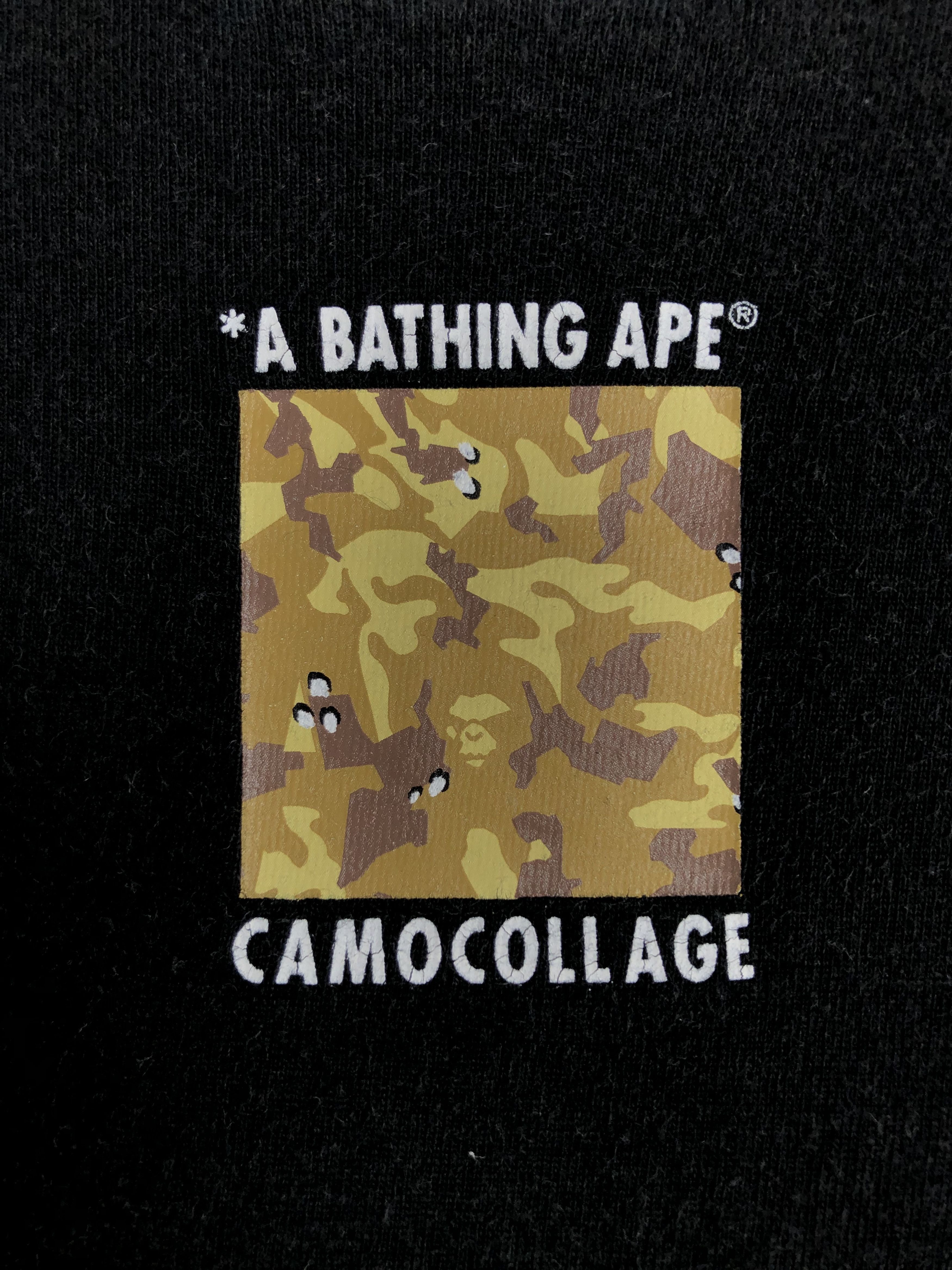 Bape RARE🔥VINTAGE BAPE CAMOCOLLAGE BIG LOGO TEE Size US M / EU 48-50 / 2 - 10 Thumbnail