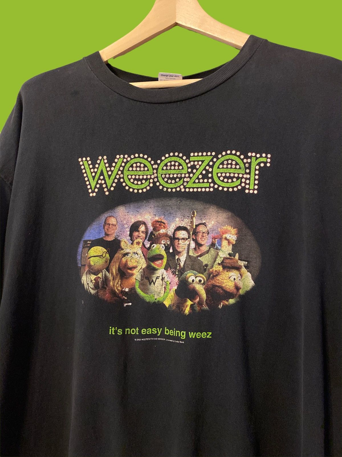 Rare Weezer Muppets Collaboration 2002 Black All Size Unisex T - Foto 10