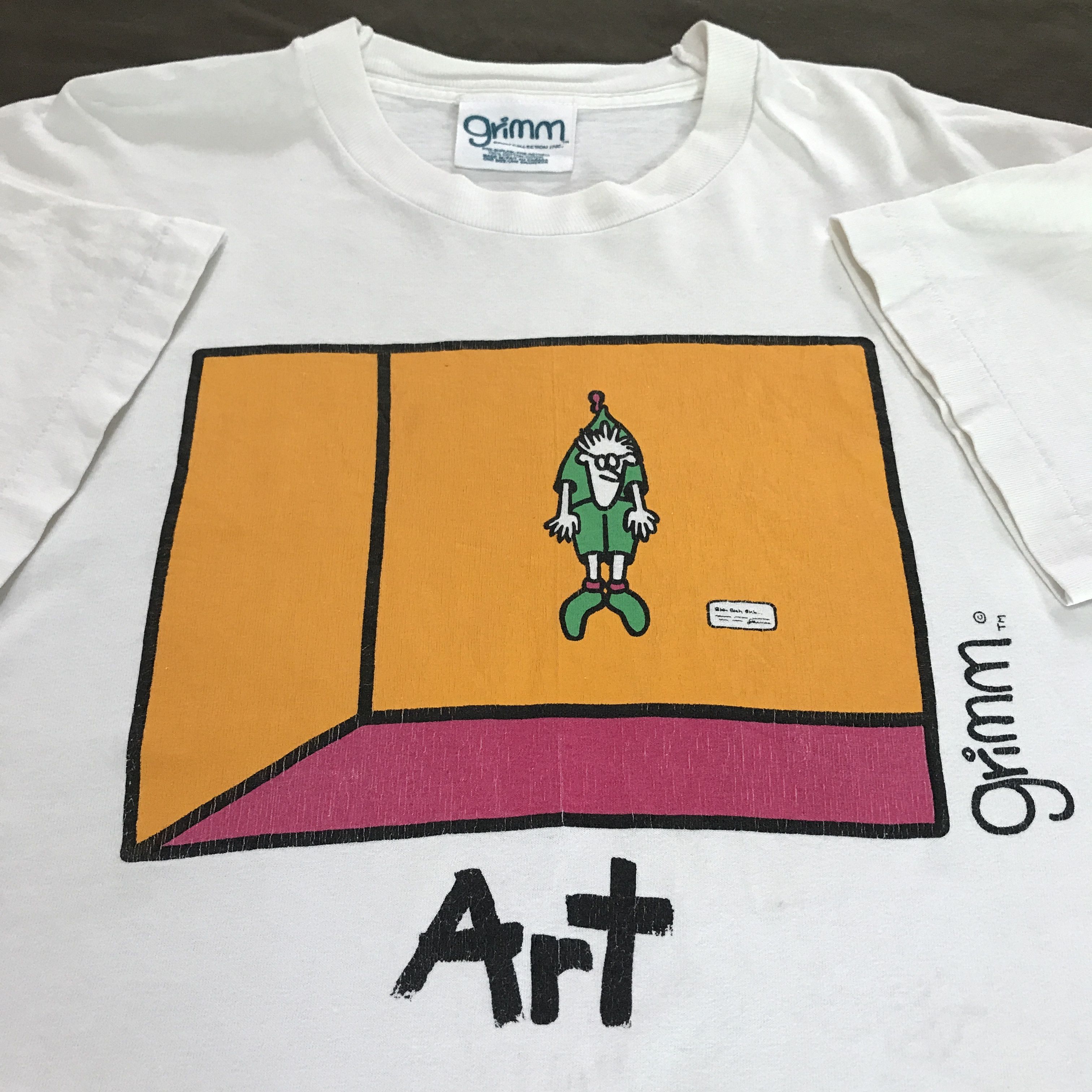 Vintage Vintage 90s Ileana Grimm Pop art graphicstreetwear humor Tee Size US XL / EU 56 / 4 - 1 Thumbnail