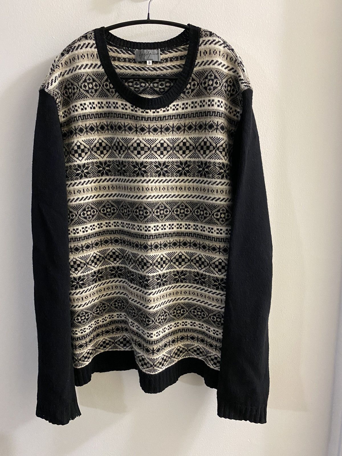 Yohji Yamamoto 07AW YYPH Nordic knit sweater Size US L / EU 52-54 / 3 - 2 Thumbnail