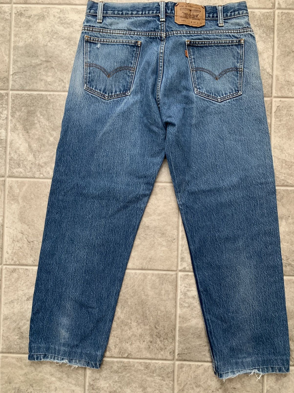 Levi's Vintage 505 Orange Tab Levi’s Size US 34 / EU 50 - 3 Thumbnail