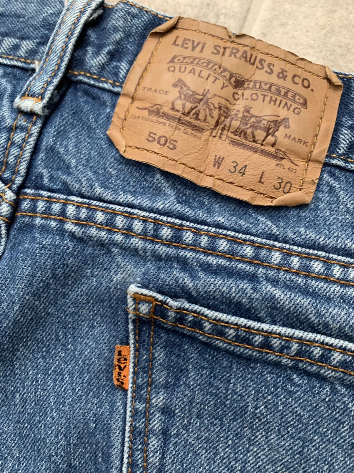 Levi's Vintage 505 Orange Tab Levi’s Size US 34 / EU 50 - 1 Thumbnail