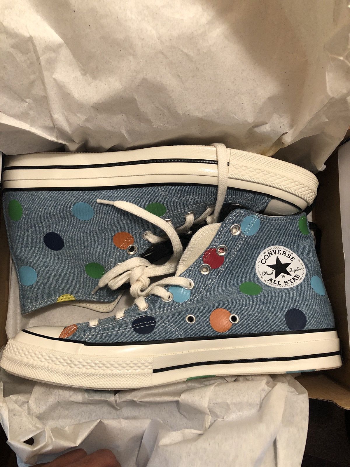 Converse × Golf Wang Golf Wang X Converse polka dot denim | Grailed