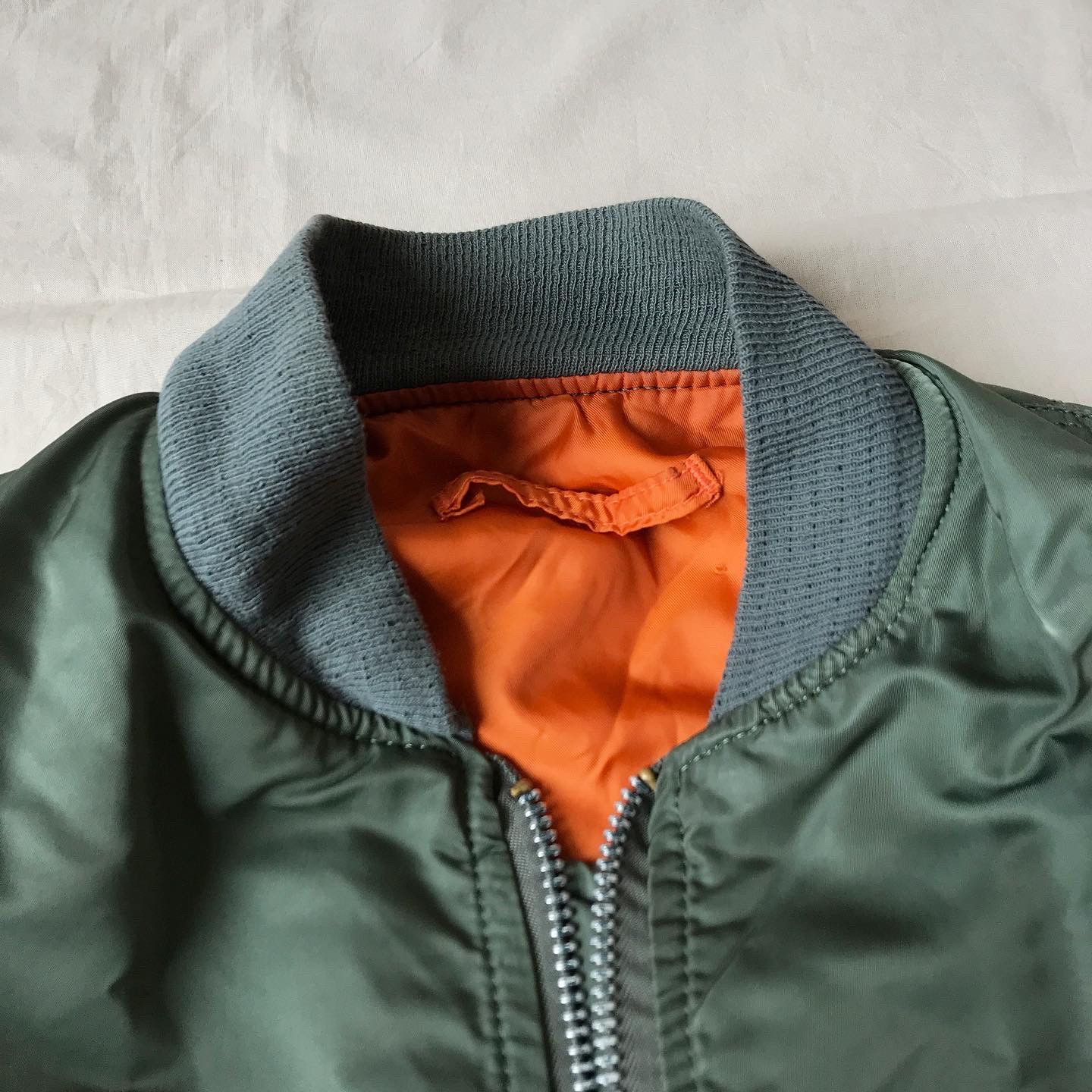 Alpha Industries × Vintage Vintage Alpha Industries MA-1 Bomber Flight Jacket Size US S / EU 44-46 / 1 - 6 Thumbnail