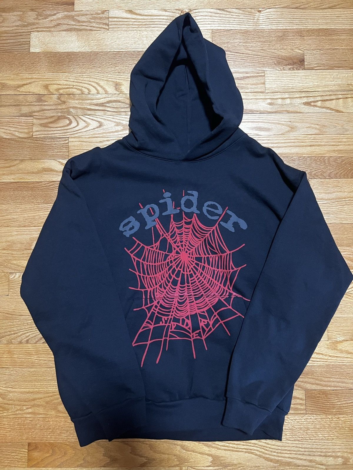 Spider Worldwide Spider Young Thug Black Red Hoodie XL | Grailed