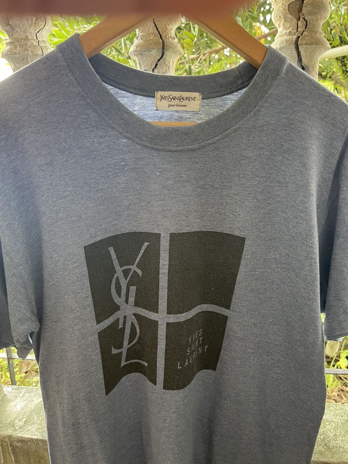 Yves Saint Laurent YVES SAINT LAURENT POUR HOMME TEE Size US M / EU 48-50 / 2 - 2 Thumbnail
