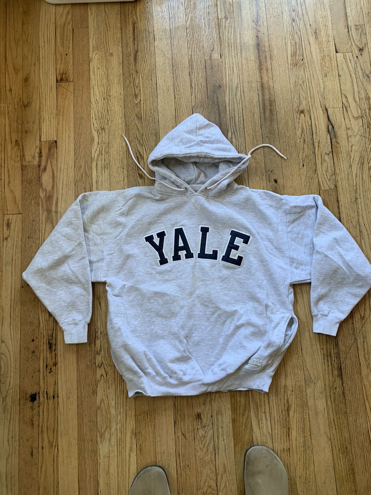 Vision Streetwear Vintage 90s Yale College University Hoodie 24x25 Boxy Size US L / EU 52-54 / 3 - 1 Thumbnail