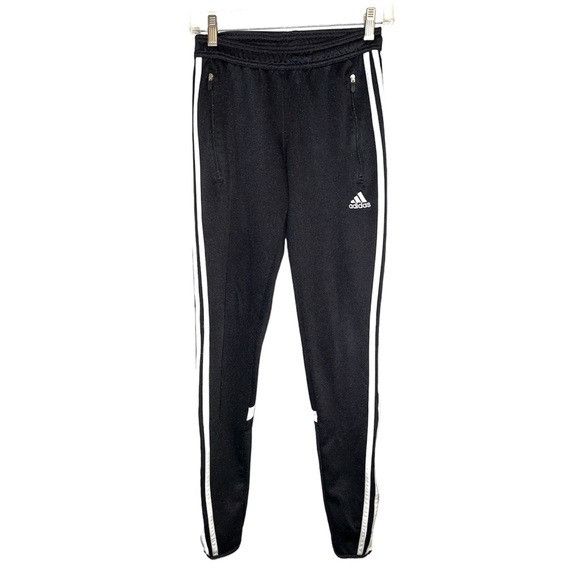 Adidas Adidas Track Jogger Fitted Active Pants 3 Stripe Pockets xs