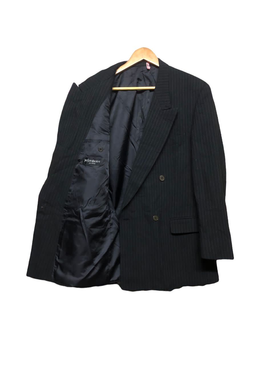Vintage × Yves Saint Laurent Vtg🔥YvesSaintLaurent Pour Homme Double Breasted Blazers Size 40L - 5 Thumbnail