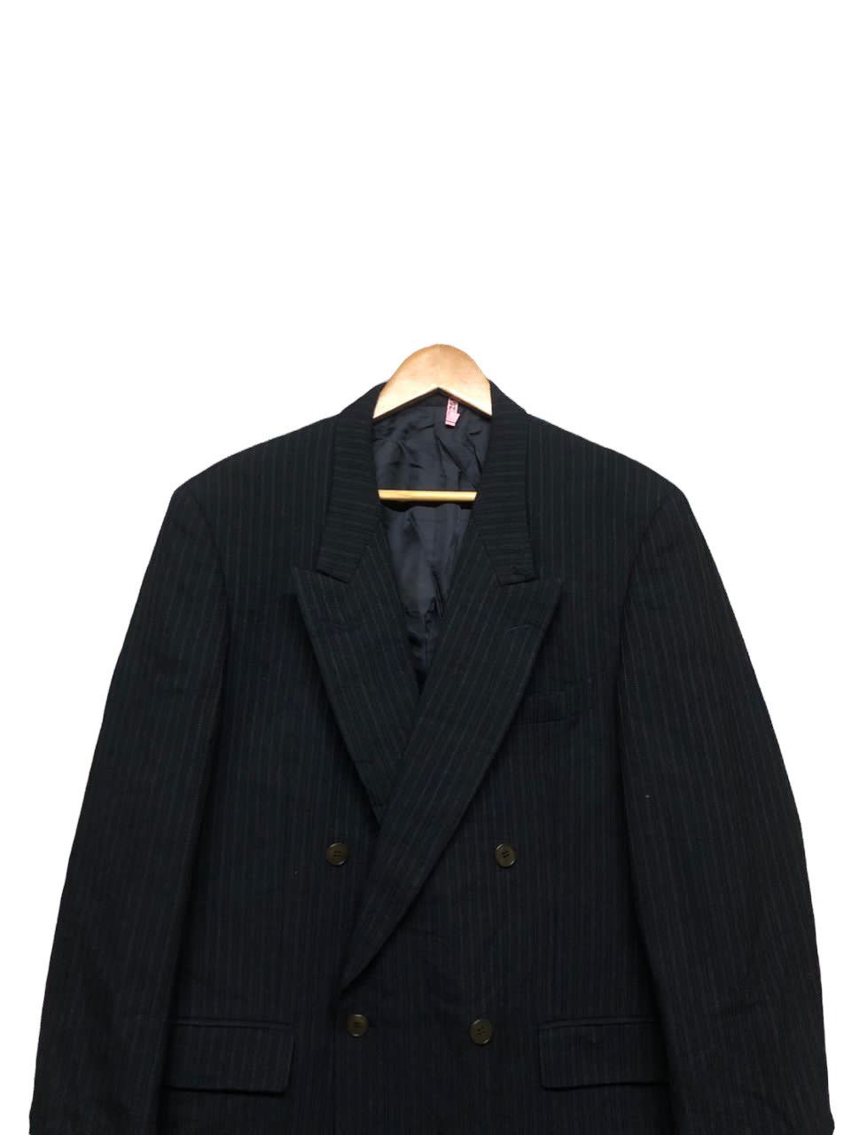 Vintage × Yves Saint Laurent Vtg🔥YvesSaintLaurent Pour Homme Double Breasted Blazers Size 40L - 3 Thumbnail