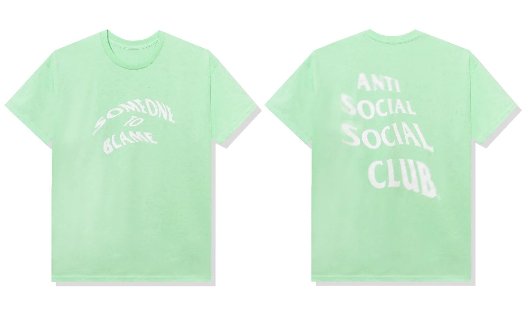 DS SS22 White ASSC Someone to Blame Passing Fad Mint Tee
