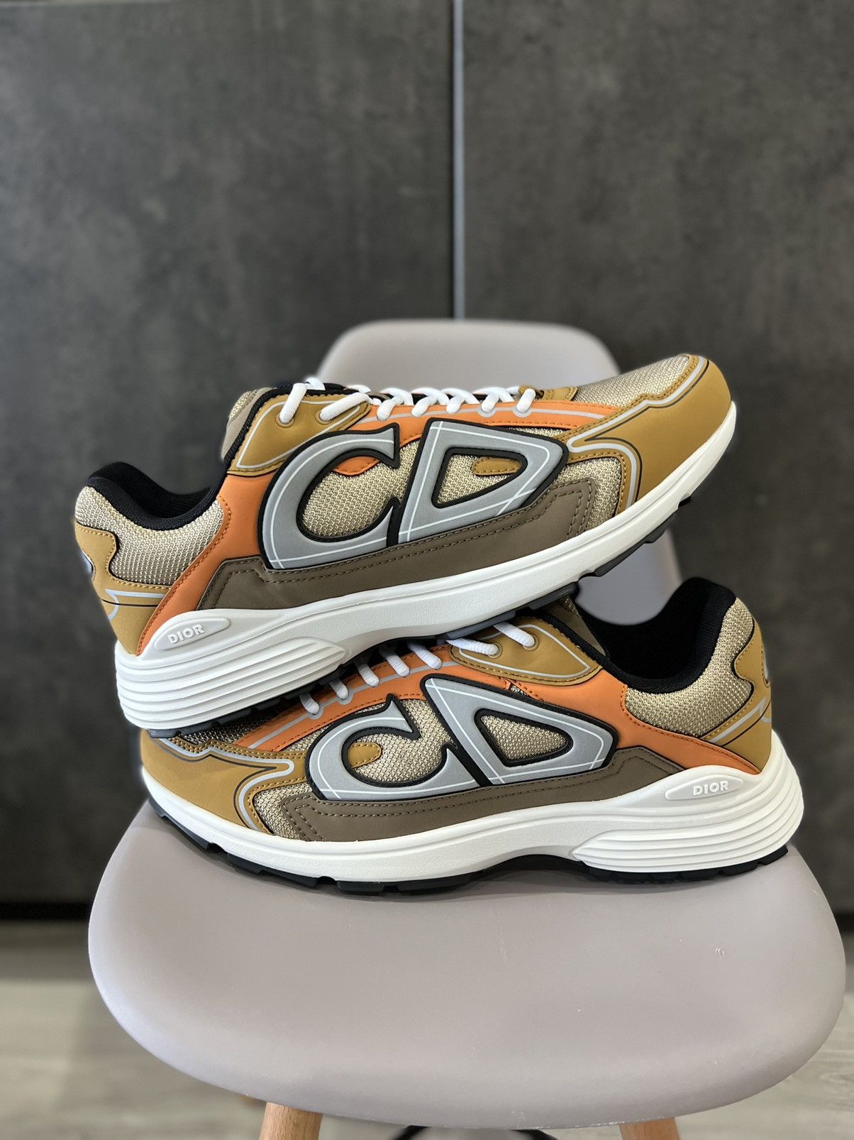 Dior DIOR B30 SNEAKER CREAM ORANGE | Grailed