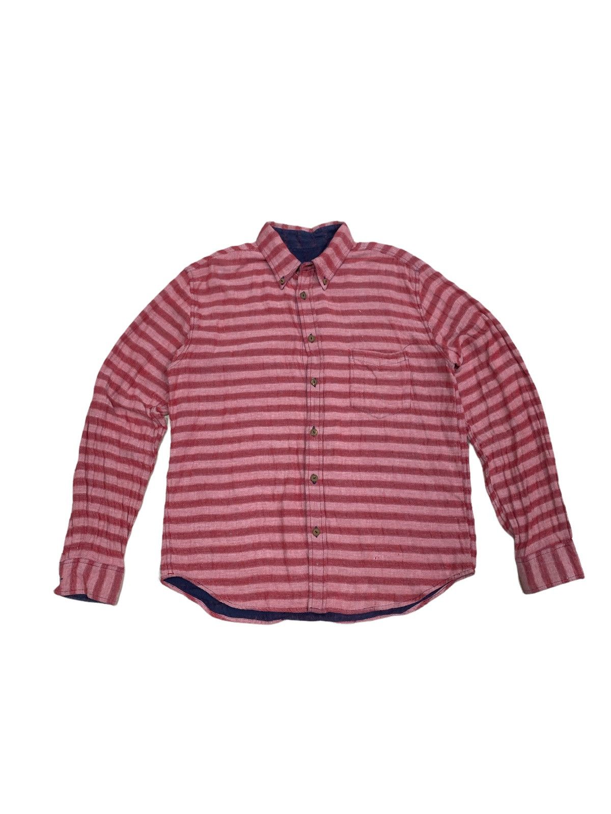 Eternal × Vintage ETERNAL SASHIKO INDIGO JAPAN REVERSIBLE BUTTON UP SHIRT Size US L / EU 52-54 / 3 - 3 Thumbnail
