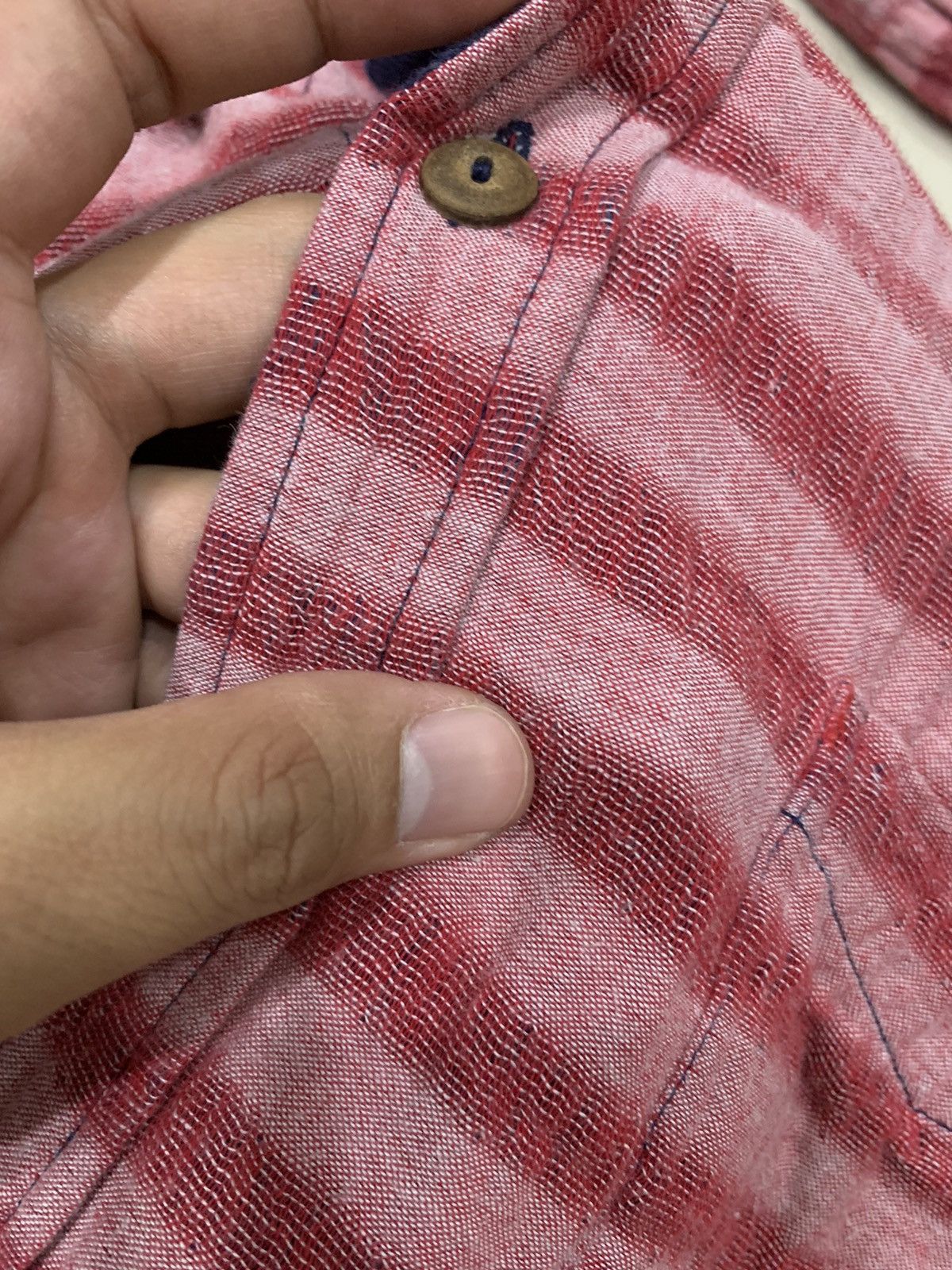 Eternal × Vintage ETERNAL SASHIKO INDIGO JAPAN REVERSIBLE BUTTON UP SHIRT Size US L / EU 52-54 / 3 - 11 Thumbnail