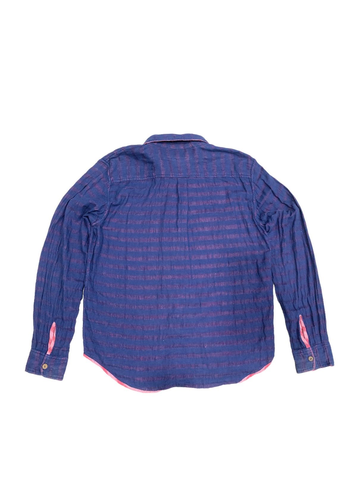 Eternal × Vintage ETERNAL SASHIKO INDIGO JAPAN REVERSIBLE BUTTON UP SHIRT Size US L / EU 52-54 / 3 - 2 Thumbnail