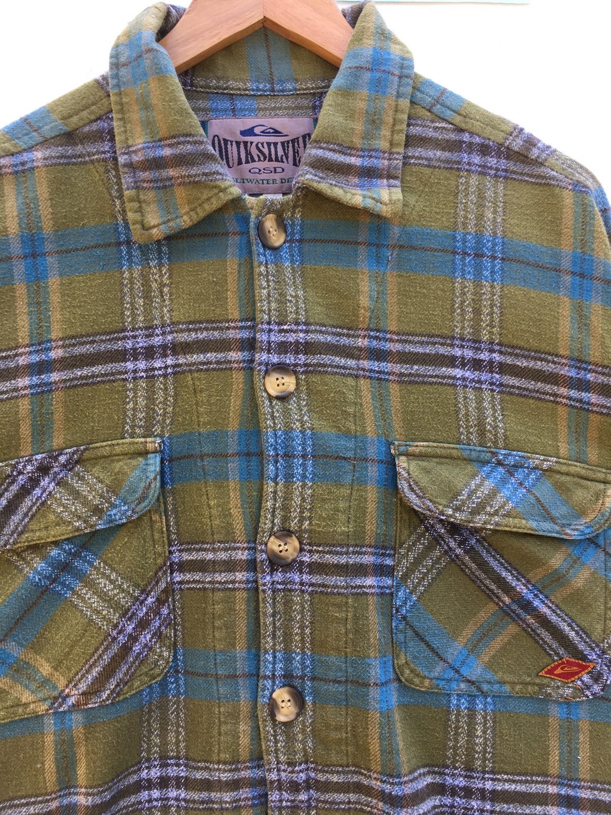 Quiksilver Rare Vintage Quiksilver Flannel Shirt Size US L / EU 52-54 / 3 - 6 Thumbnail