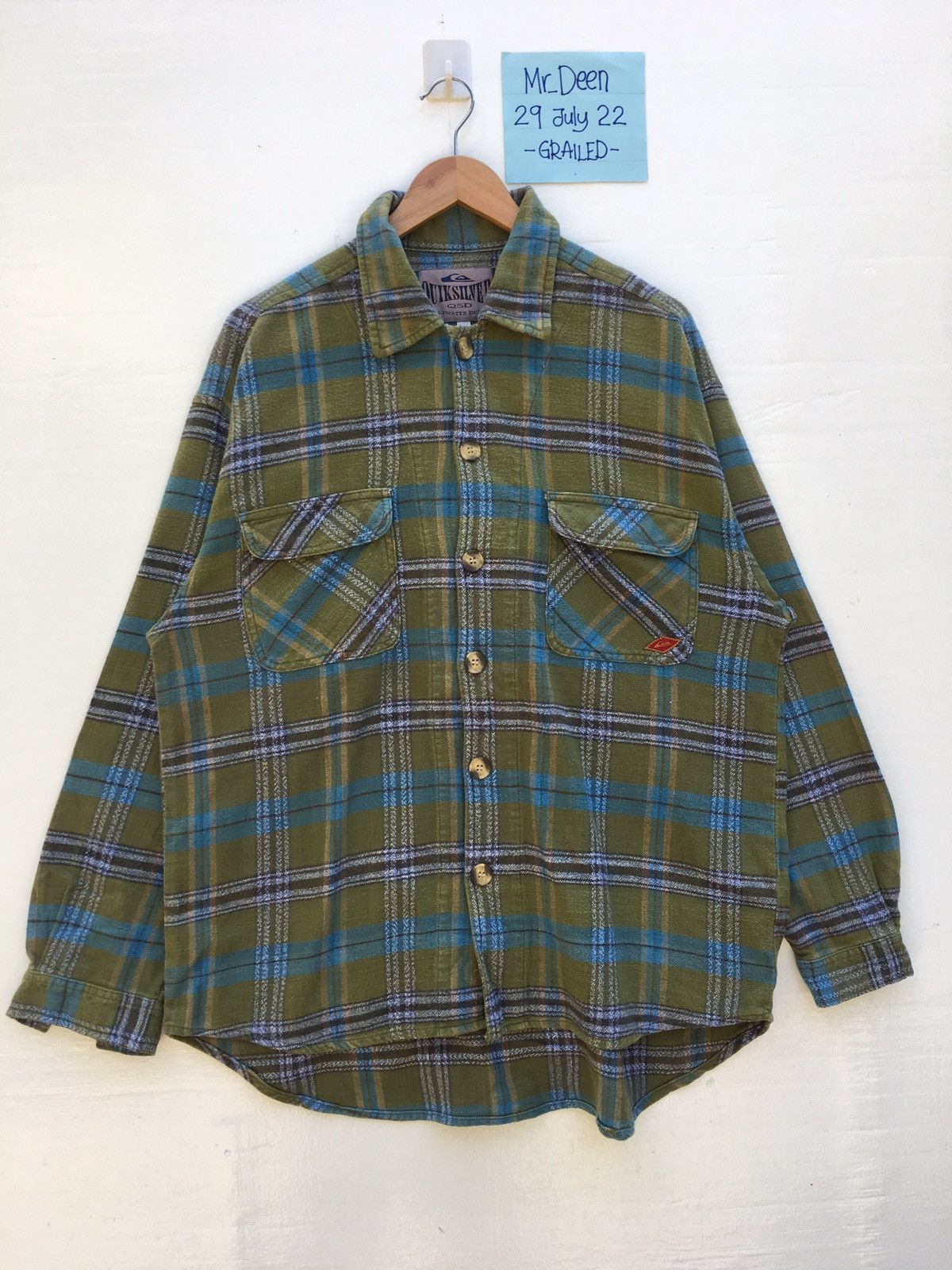 Rare Vintage Quiksilver Flannel Shirt