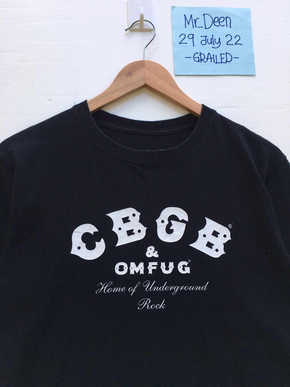 image of Vintage Cbgb Classic Logo Tshirt in Black, Men's (Size Small)