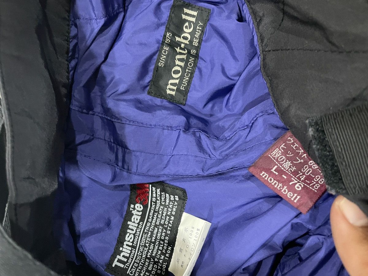 Montbell × Vintage Vintage Montbell bibs black Snowboard overall outdoor sport Size US 29 - 6 Thumbnail