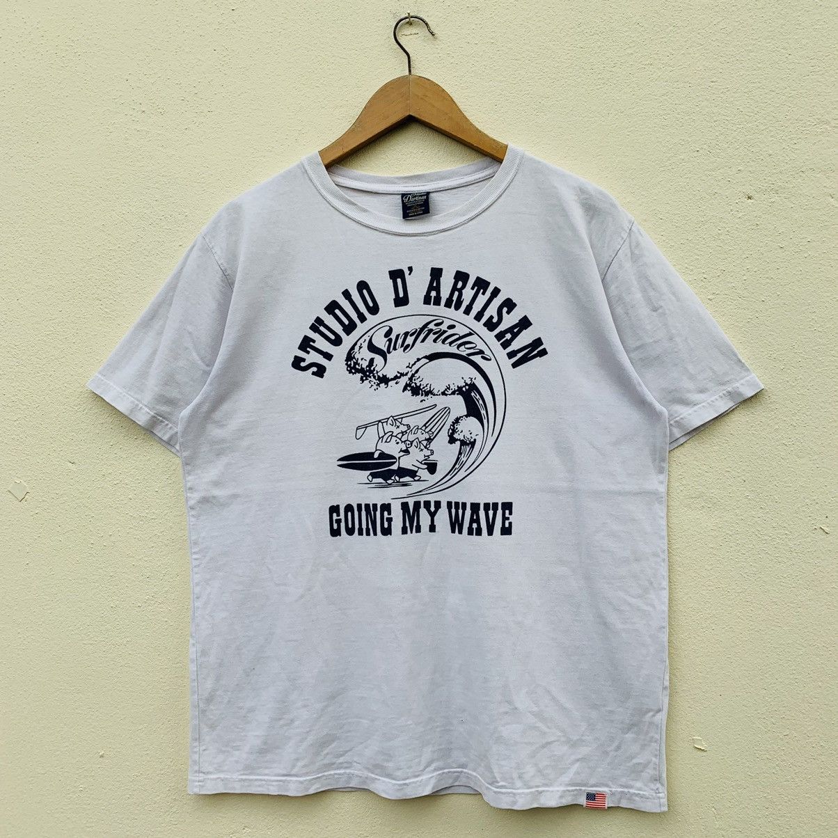 Japanese Brand × Studio D'Artisan STUDIO D’ARTISAN JAPAN SURFRIDER RARE DESIGN T-SHIRT Size US L / EU 52-54 / 3 - 1 Thumbnail