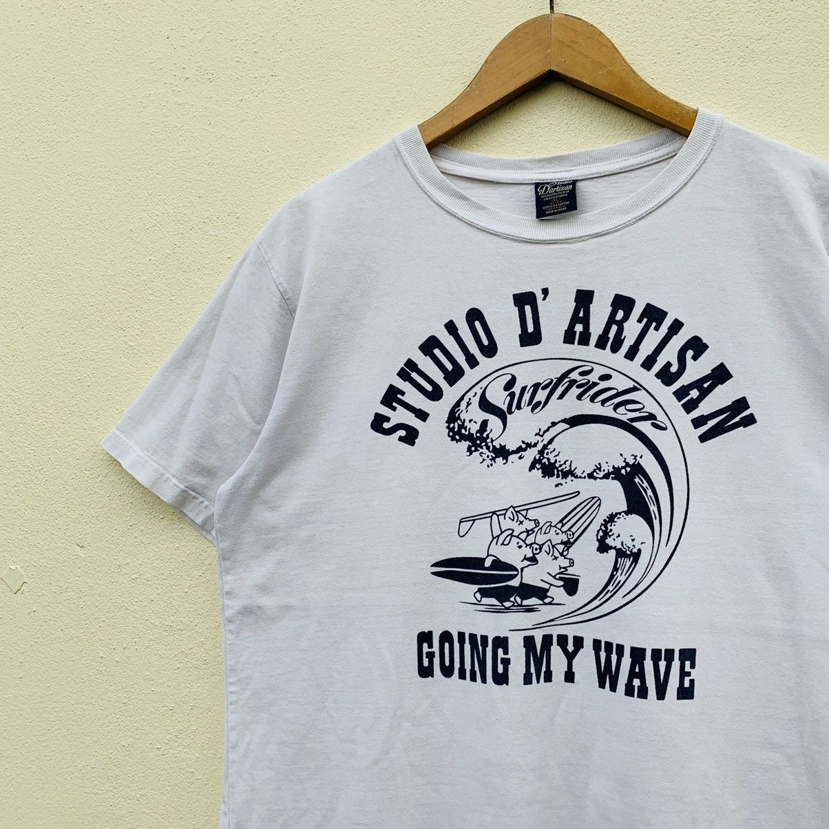 Japanese Brand × Studio D'Artisan STUDIO D’ARTISAN JAPAN SURFRIDER RARE DESIGN T-SHIRT Size US L / EU 52-54 / 3 - 4 Thumbnail