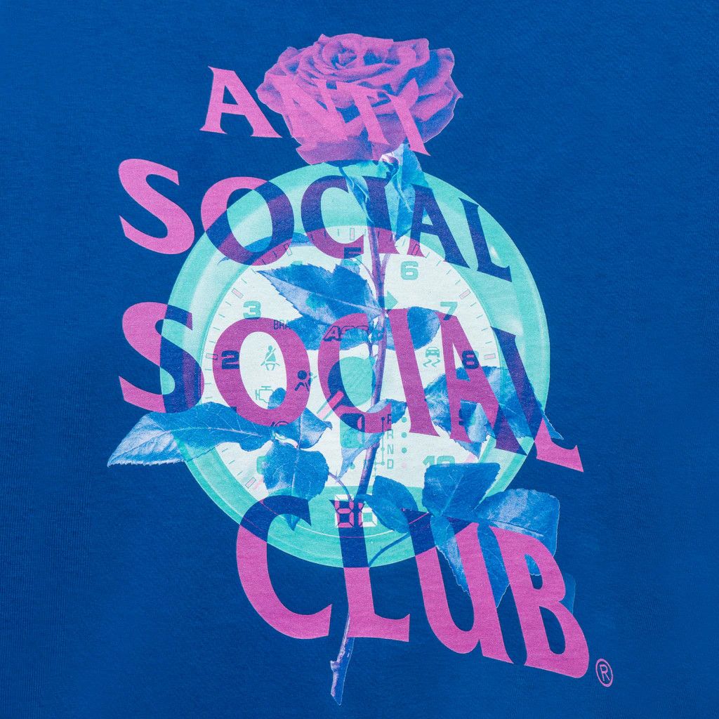Anti Social Social Club DS ASSC Out Of Time Blue Tee BAPE KITH KAWS FTP FOG CDG OOTD Size US XXL / EU 58 / 5 - 3 Thumbnail